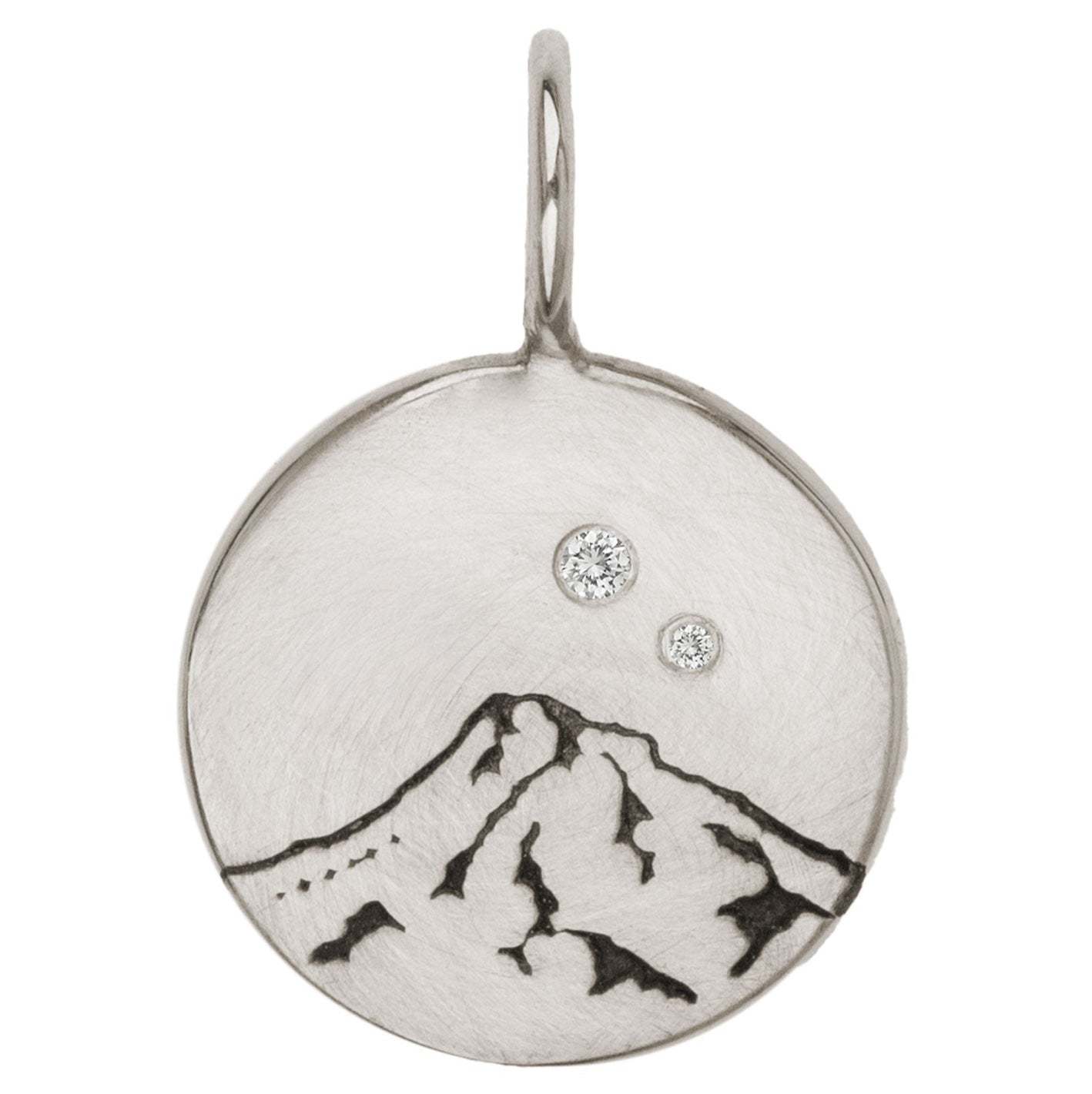 Round Mt Hood Charm