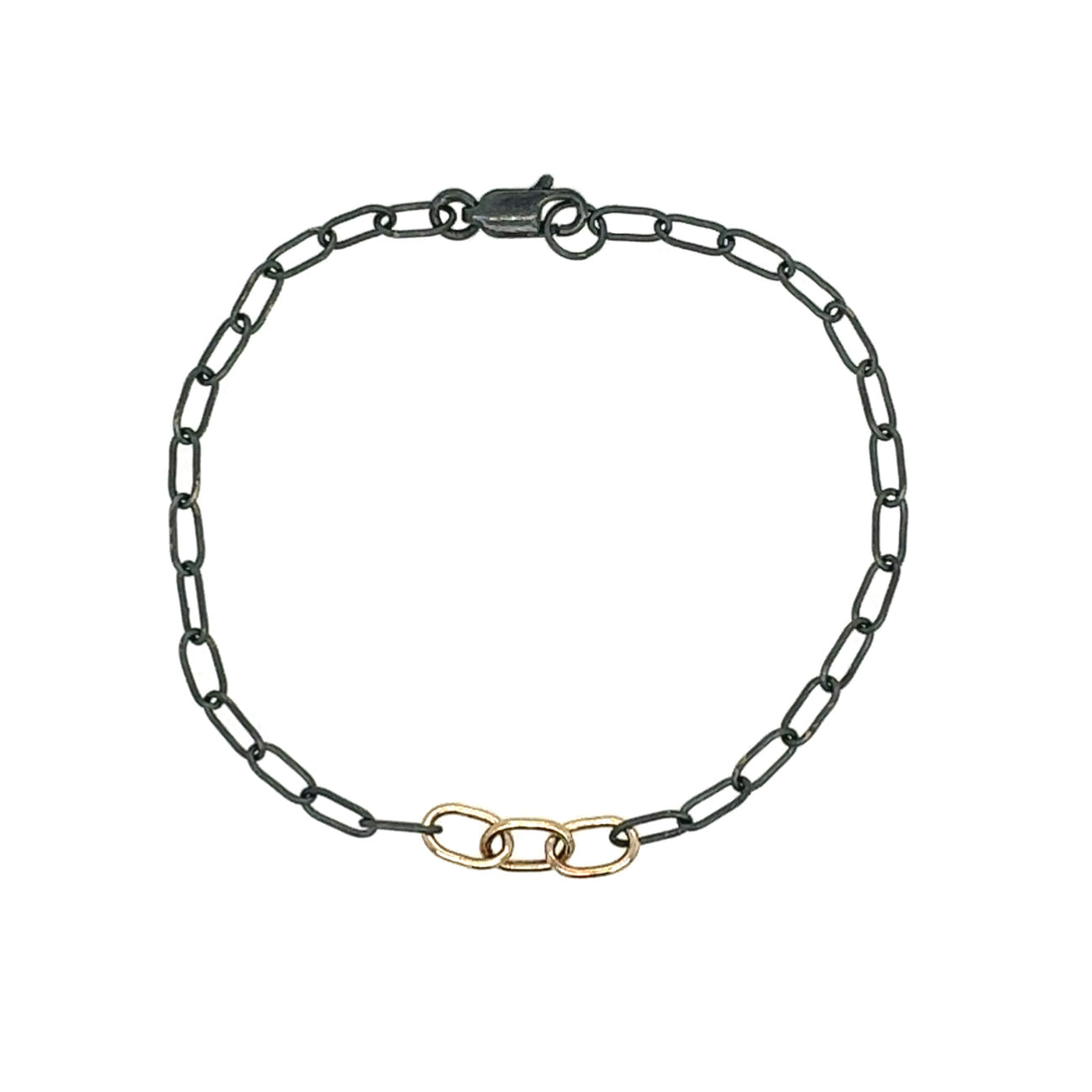 3 Link Dainty Paperclip Chain Bracelet