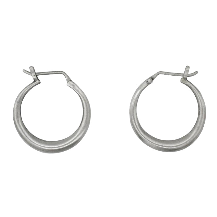 Medium Tapered Hoop Earrings