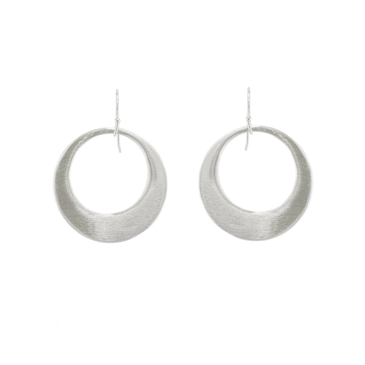 Large Organic Circle Earrings