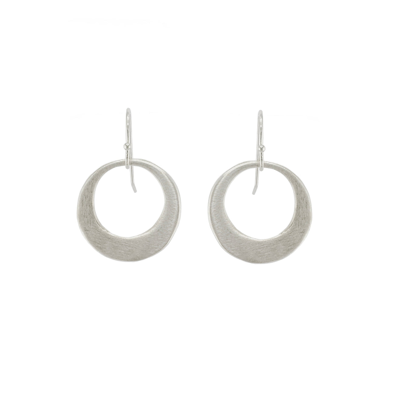 Medium Organic Circle Earrings