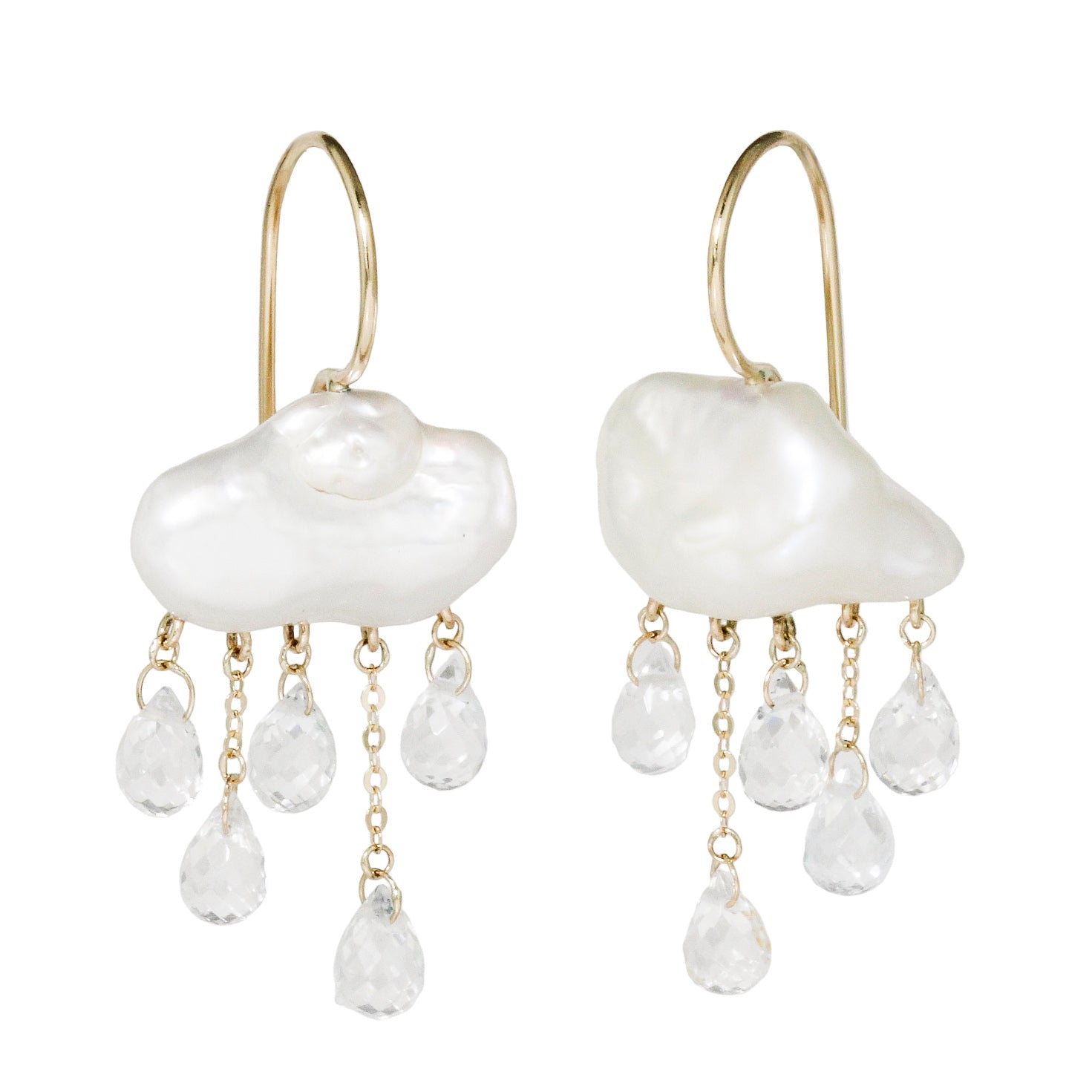 White Monsoon Earrings No.2