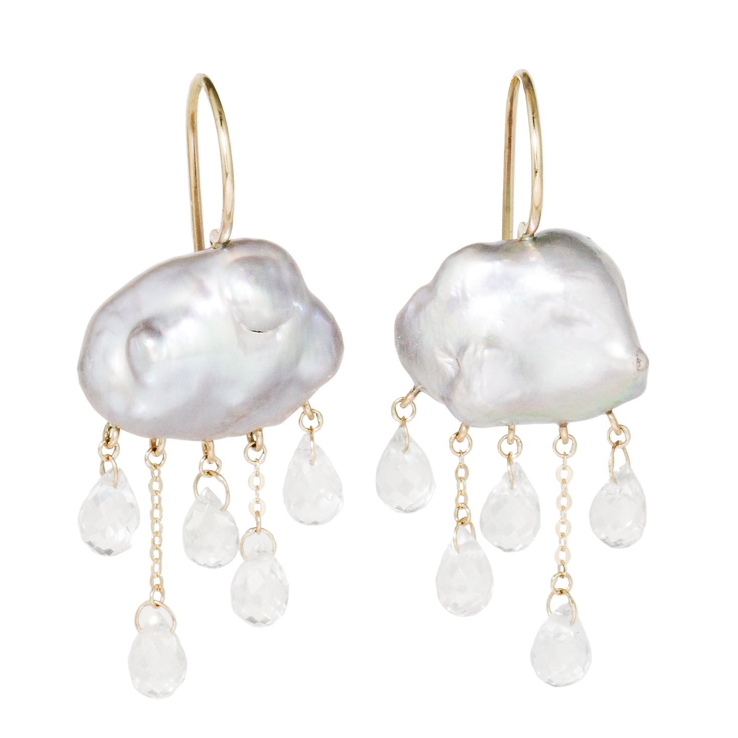 Grey Monsoon Earrings No.4