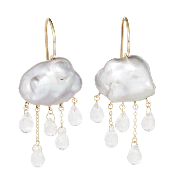 Grey Monsoon Earrings No.4