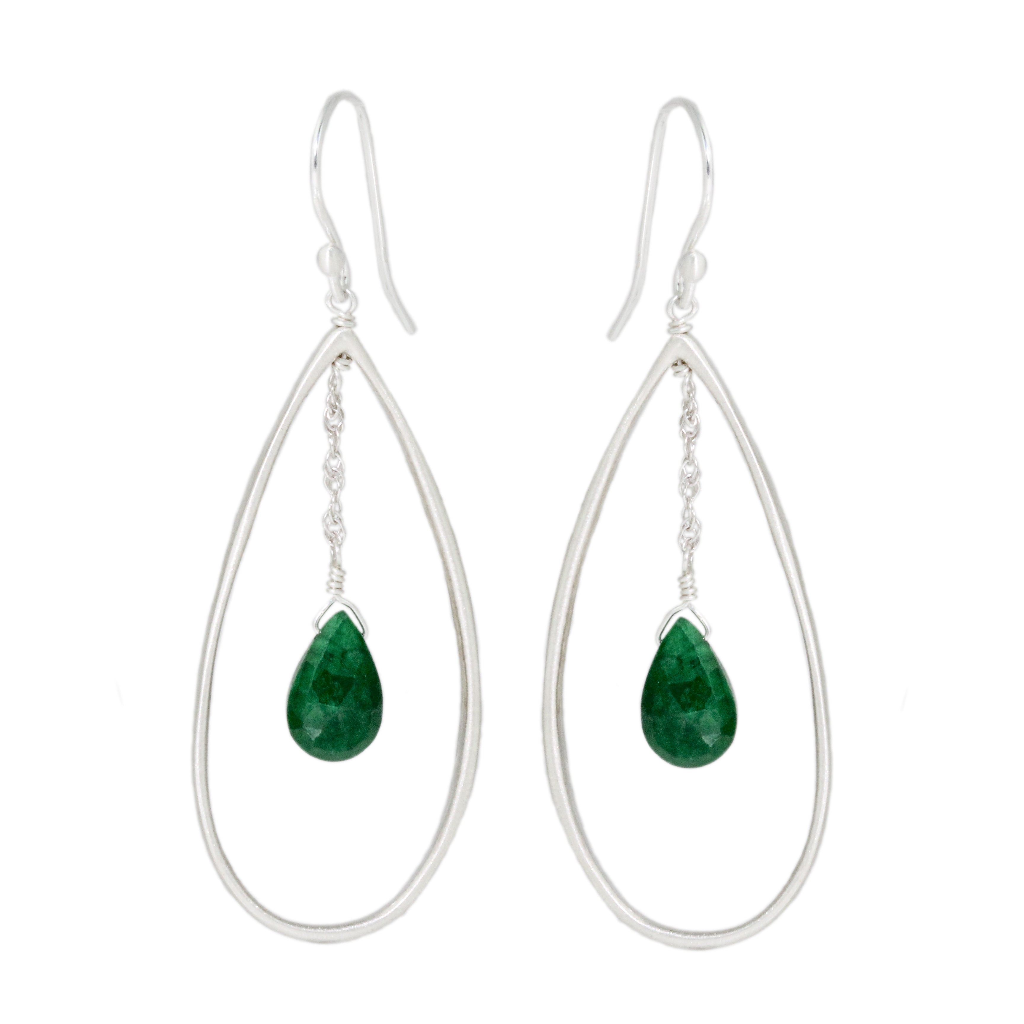 Drop with Emerald Earrings
