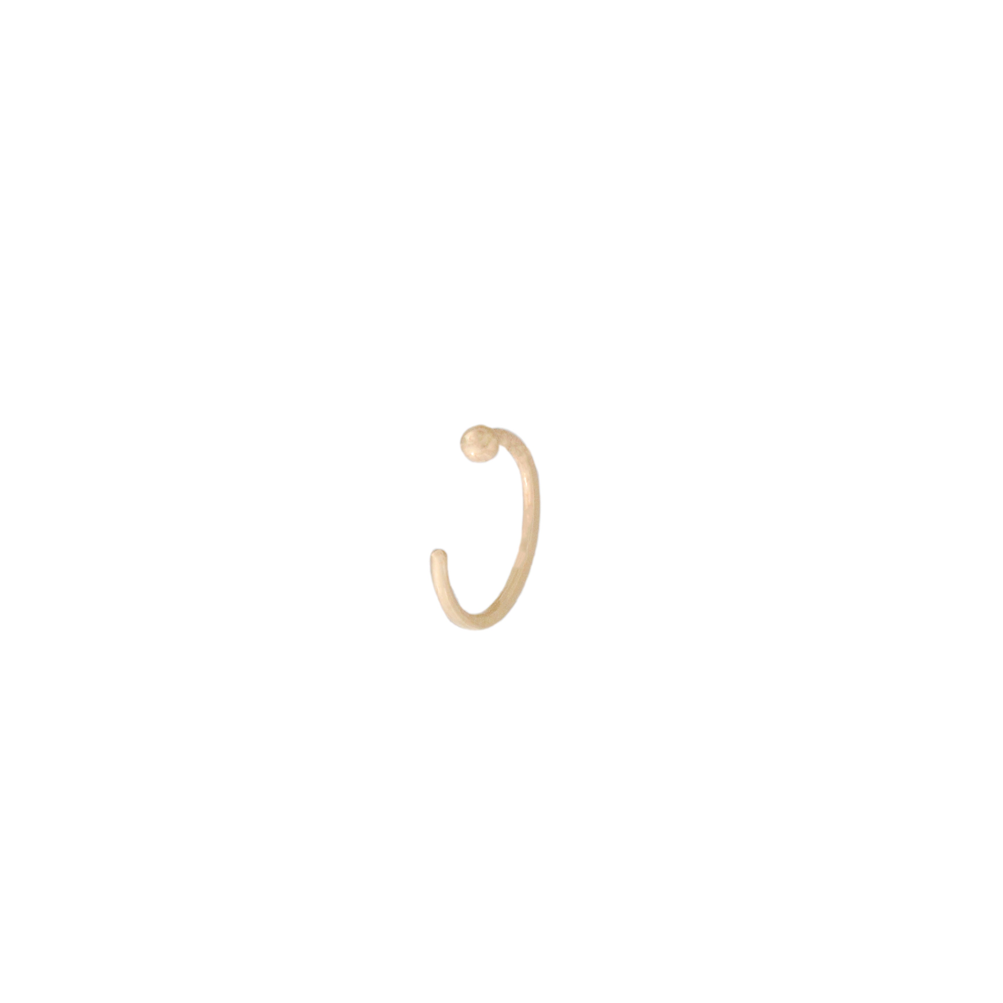 Hug Single Earring - 14k Gold