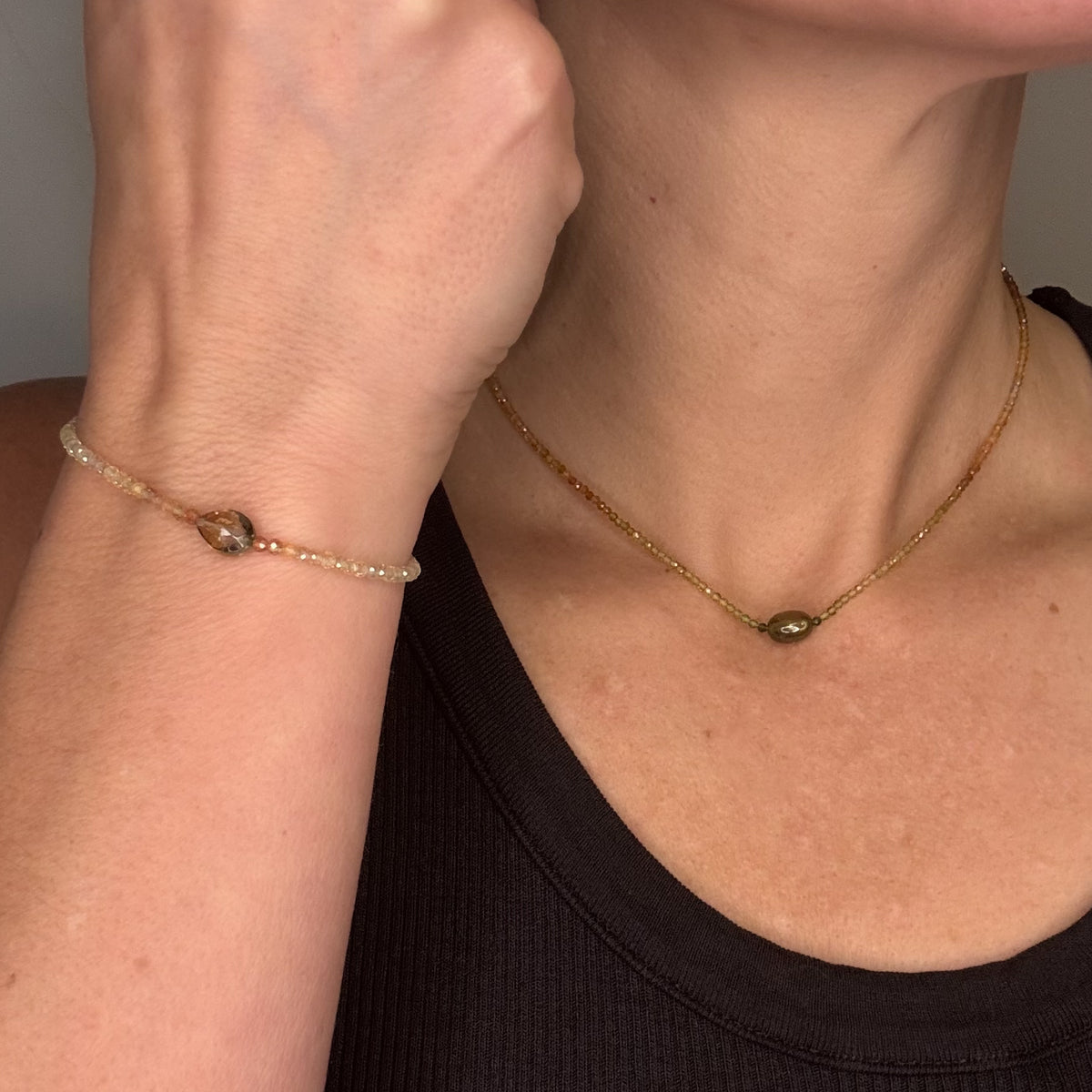 Zircon + Tourmaline Bracelet