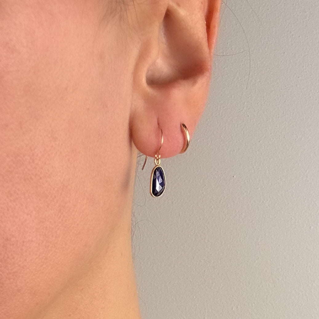 Small Blue Sapphire Earrings