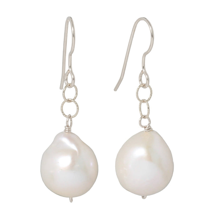 Simple Baroque Pearl Drop Earrings