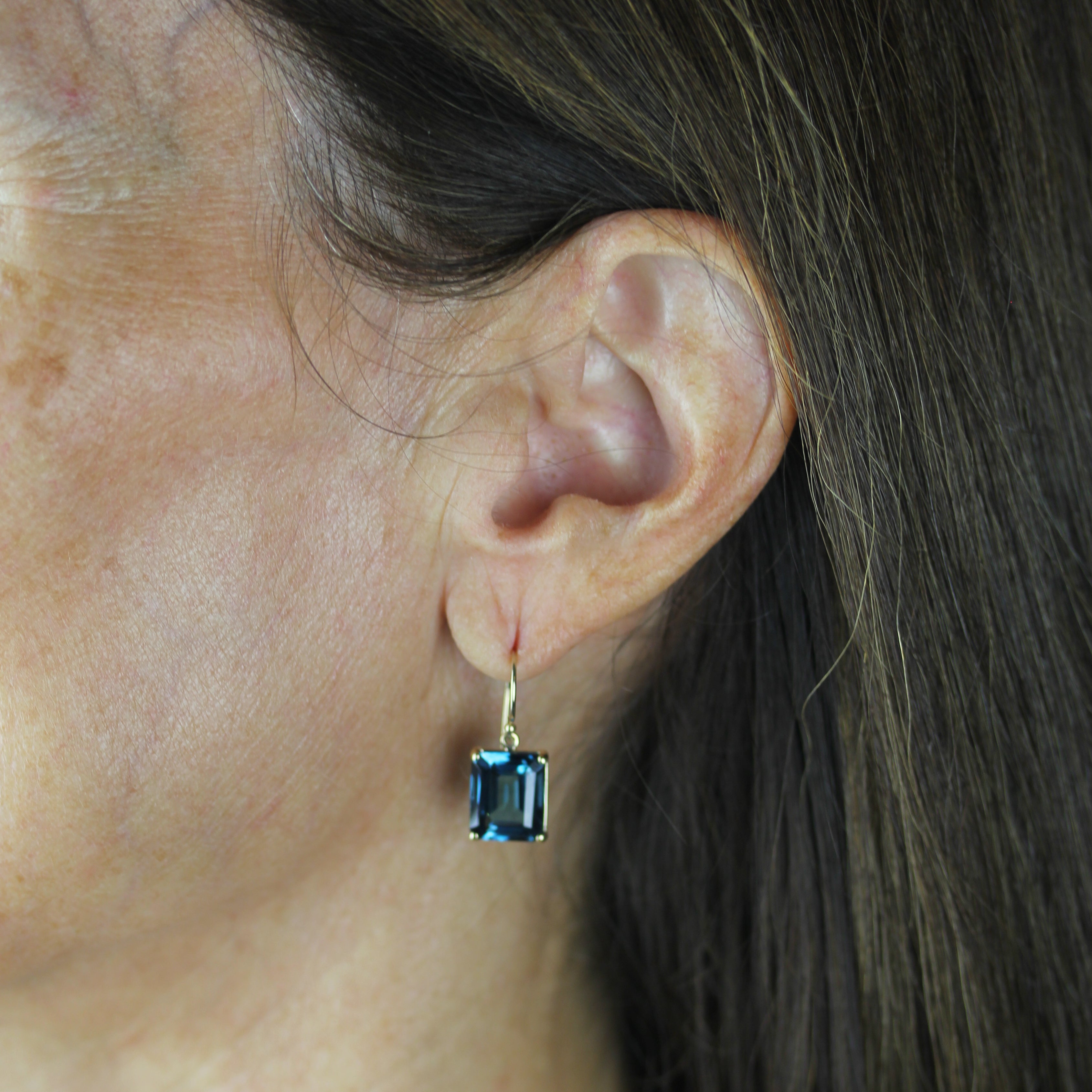 London Blue Topaz Drop Earrings