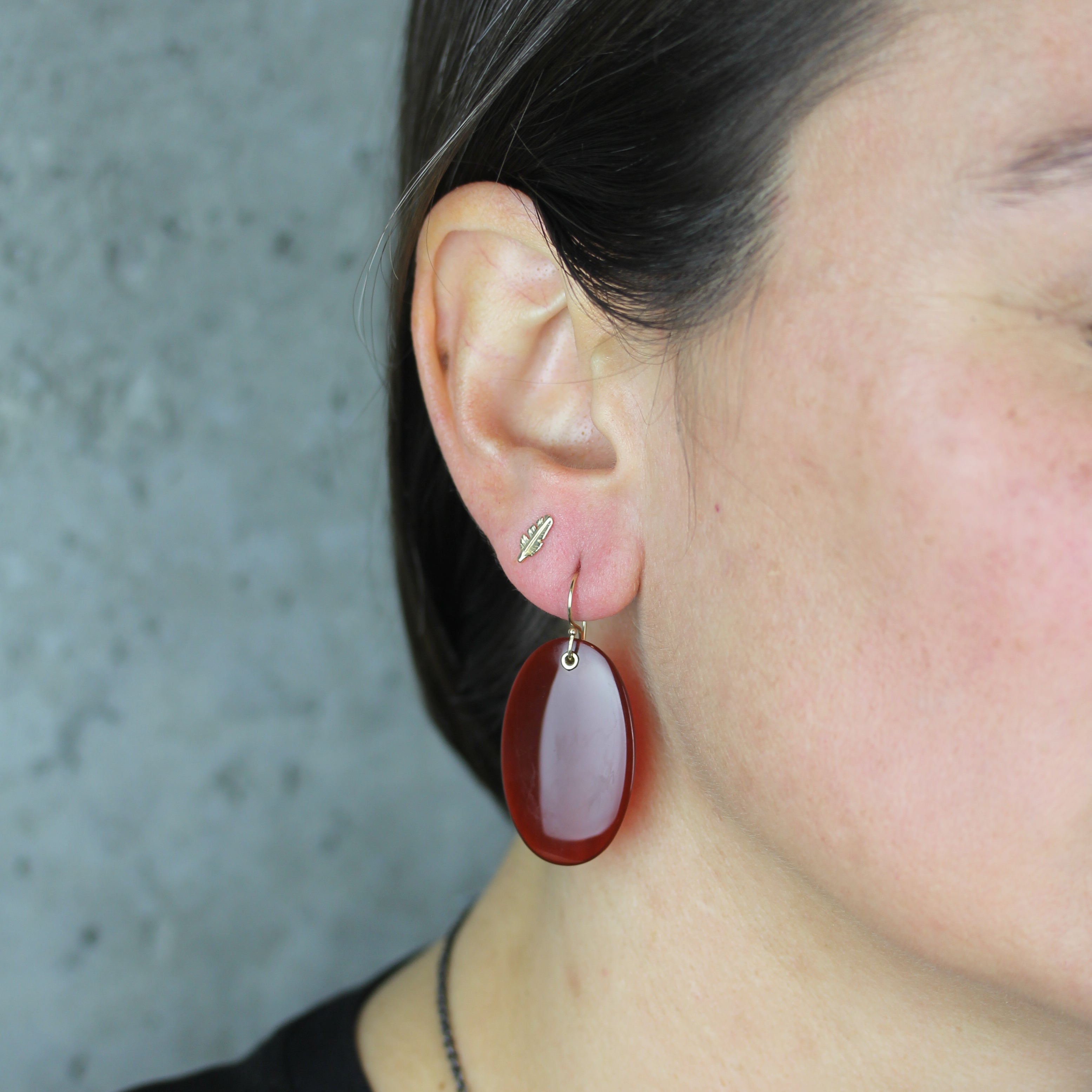 Carnelian Drop Earrings