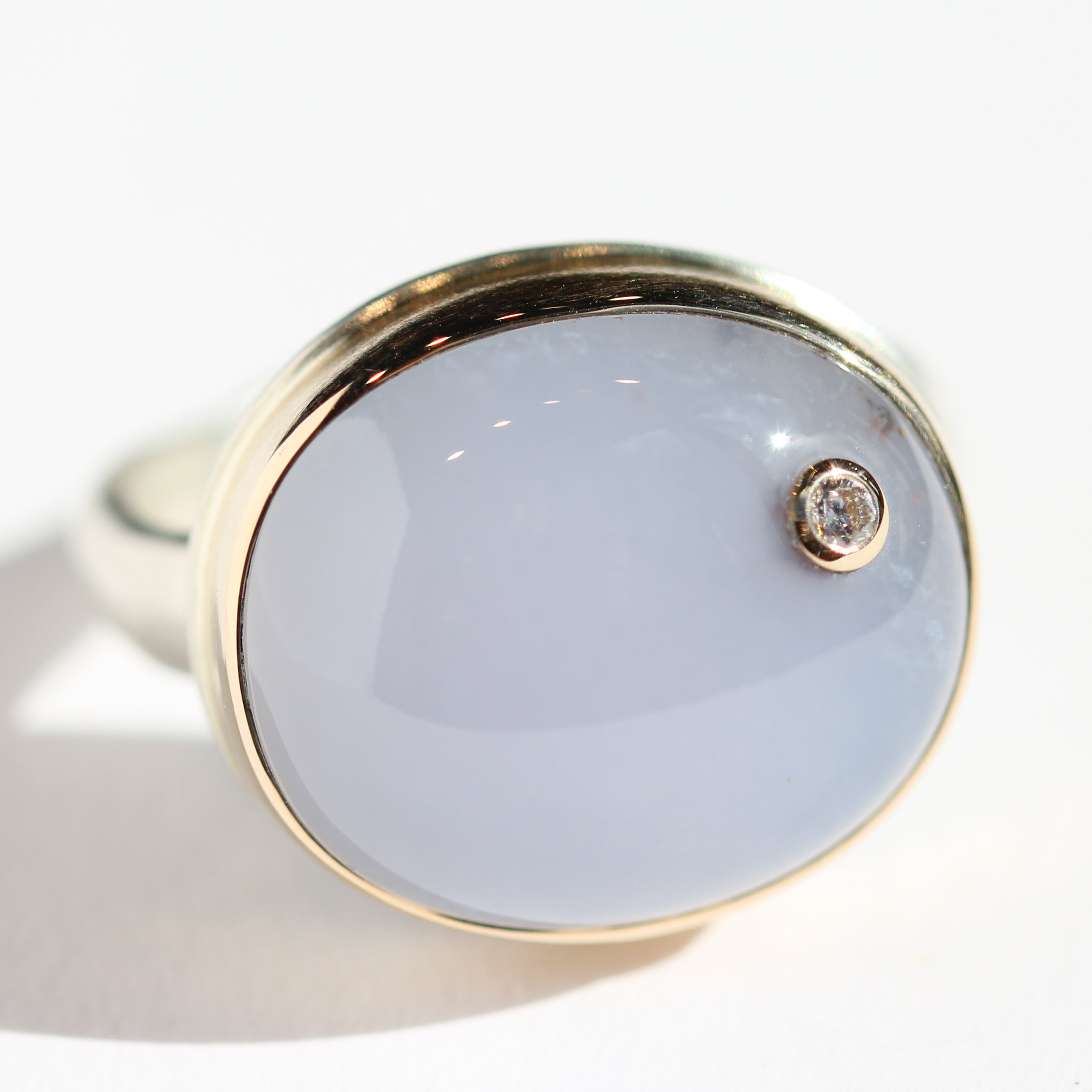 Blue Chalcedony Ring