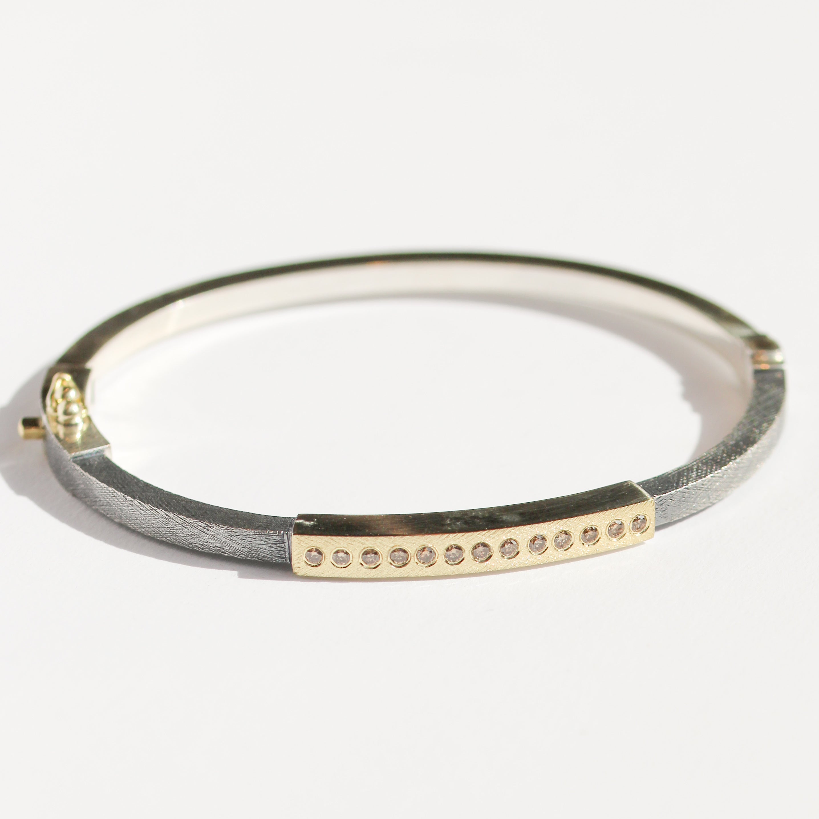 Diana 13 Champagne Diamond Yellow Gold Bracelet