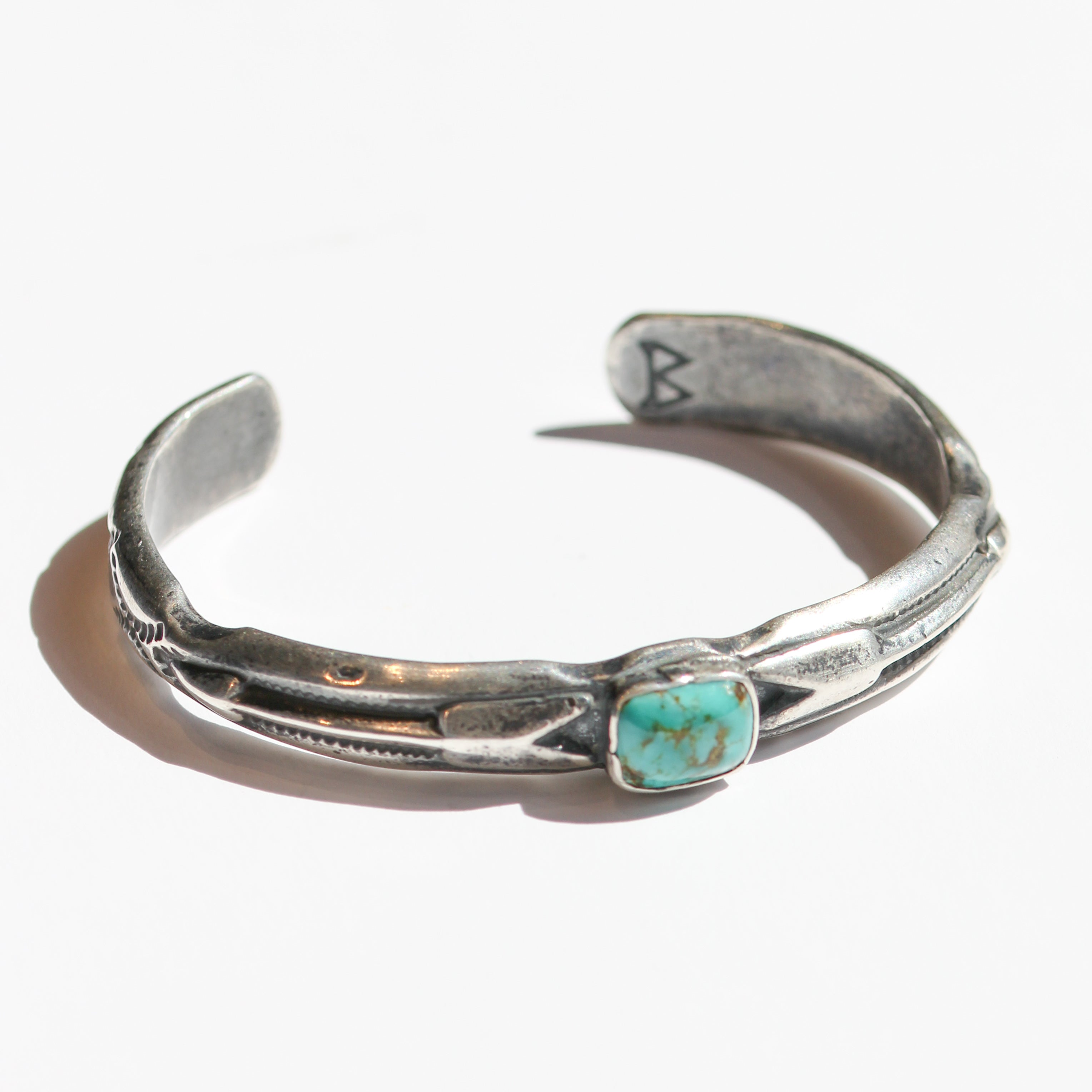 Buffalo Arrow Turquoise Cuff