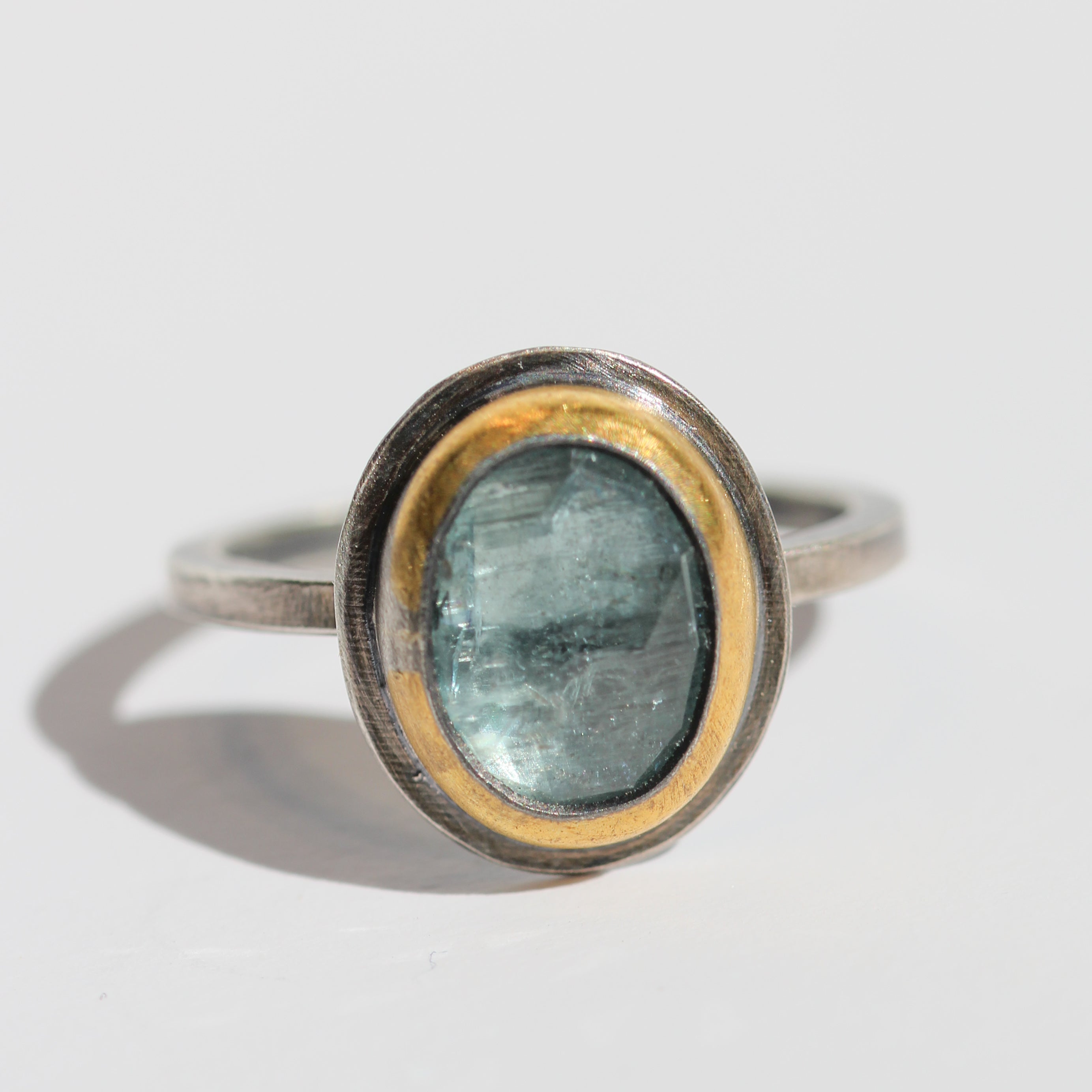 Sky Blue Kyanite Ring