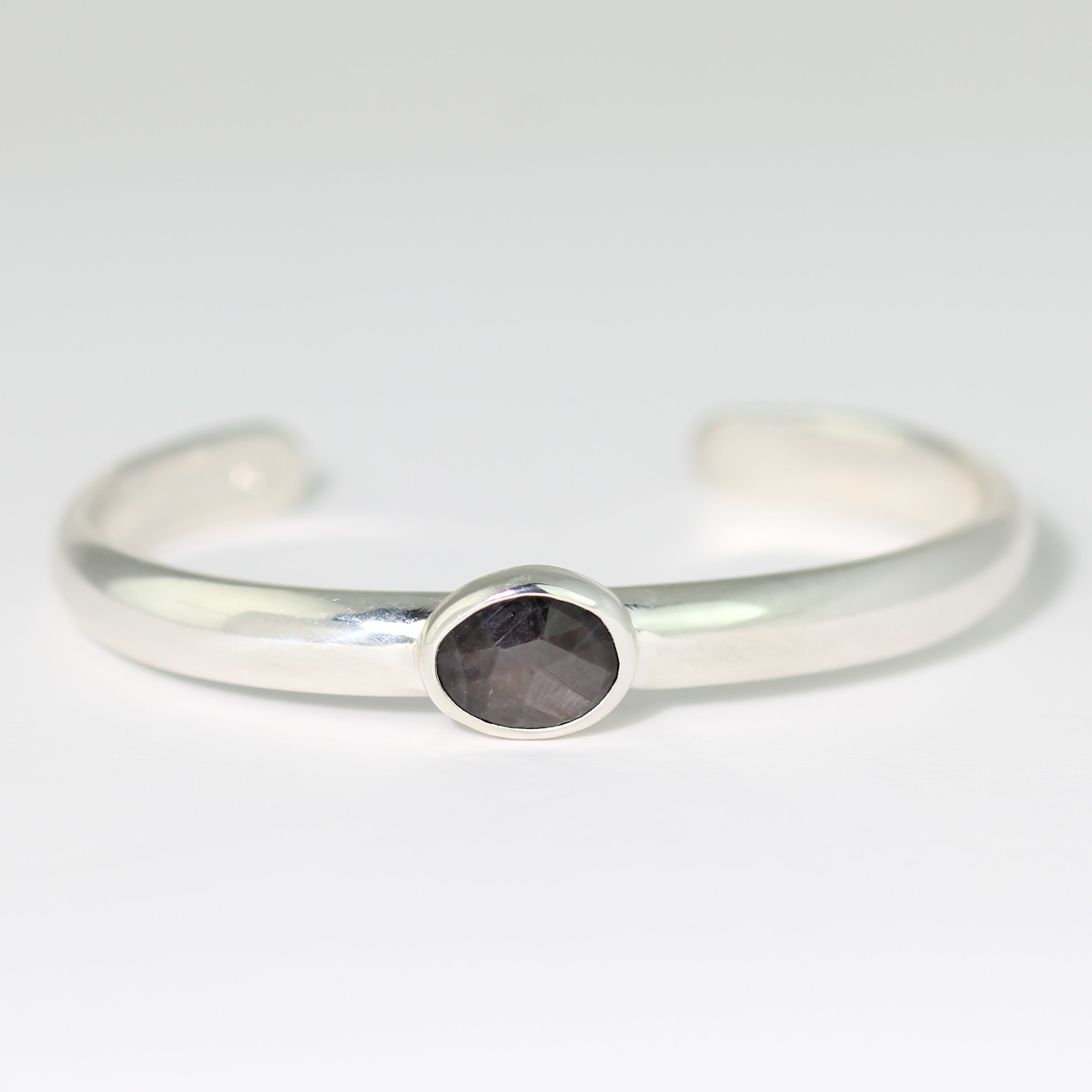 Brown Sapphire Cuff Bracelet