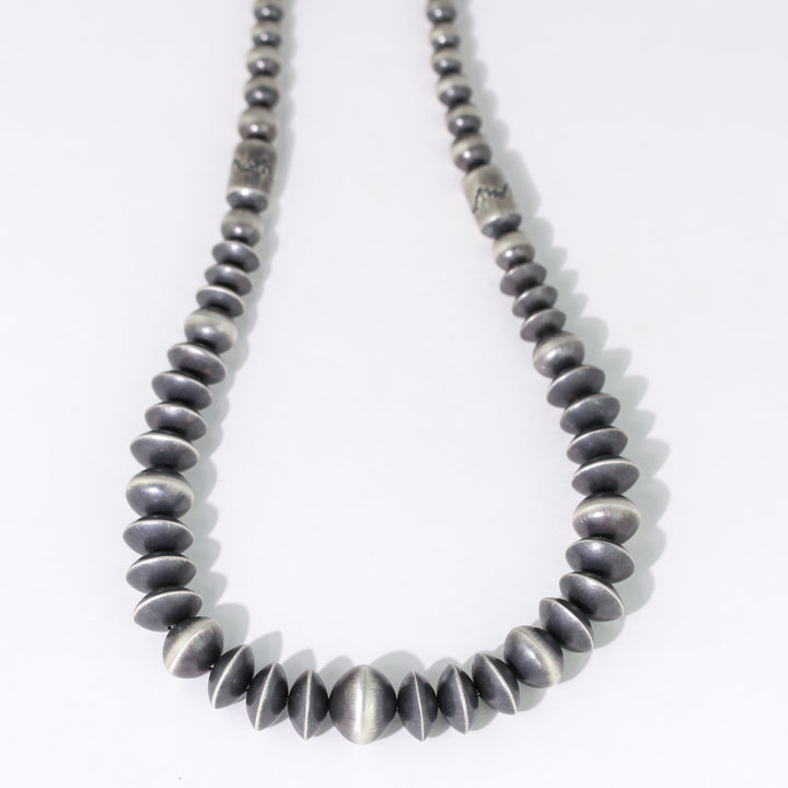 Navajo Pearl Chunky Graduated Strand Necklace