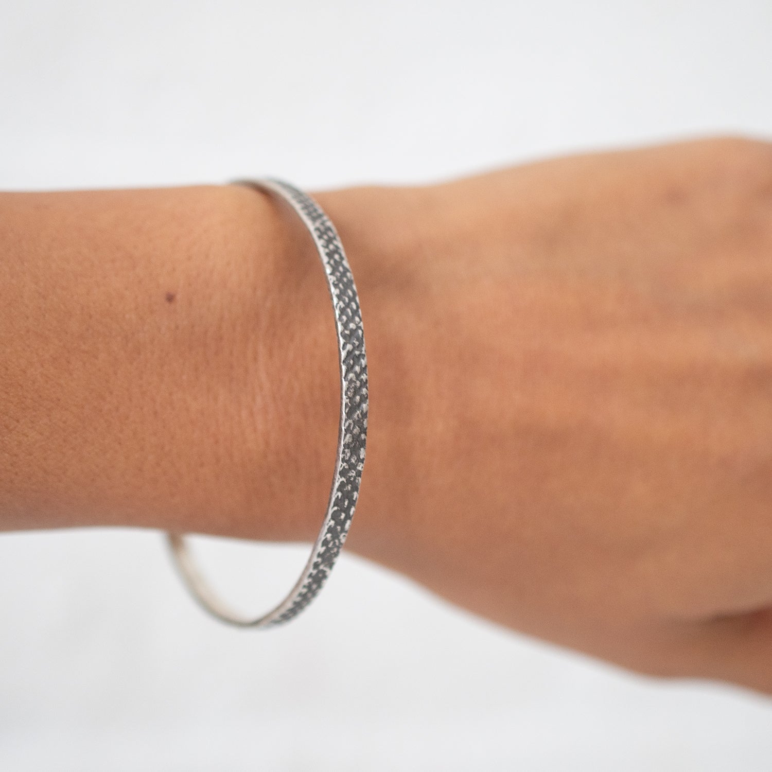 Snakeskin Bangle Bracelet