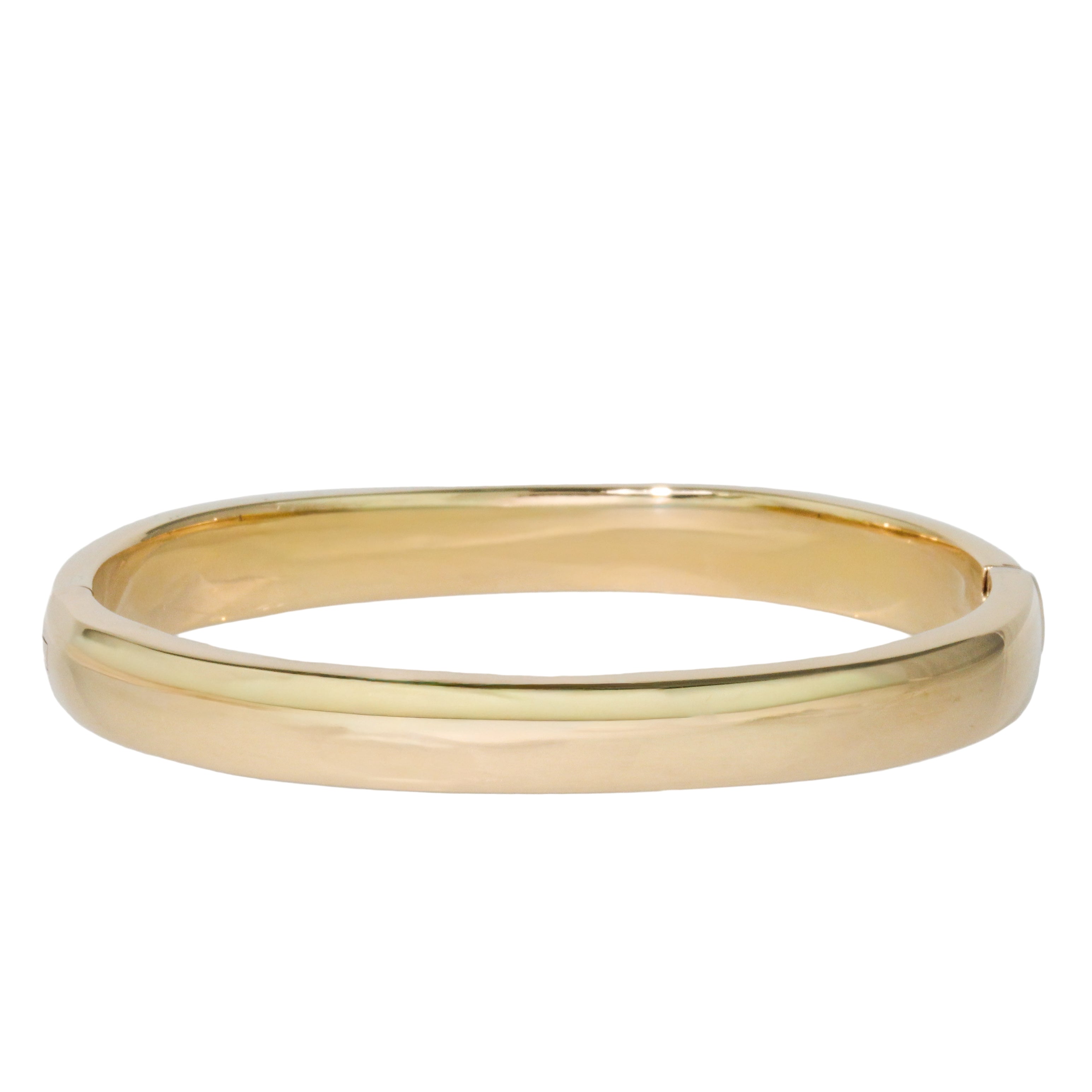 Hinged Golden Bangle Bracelet
