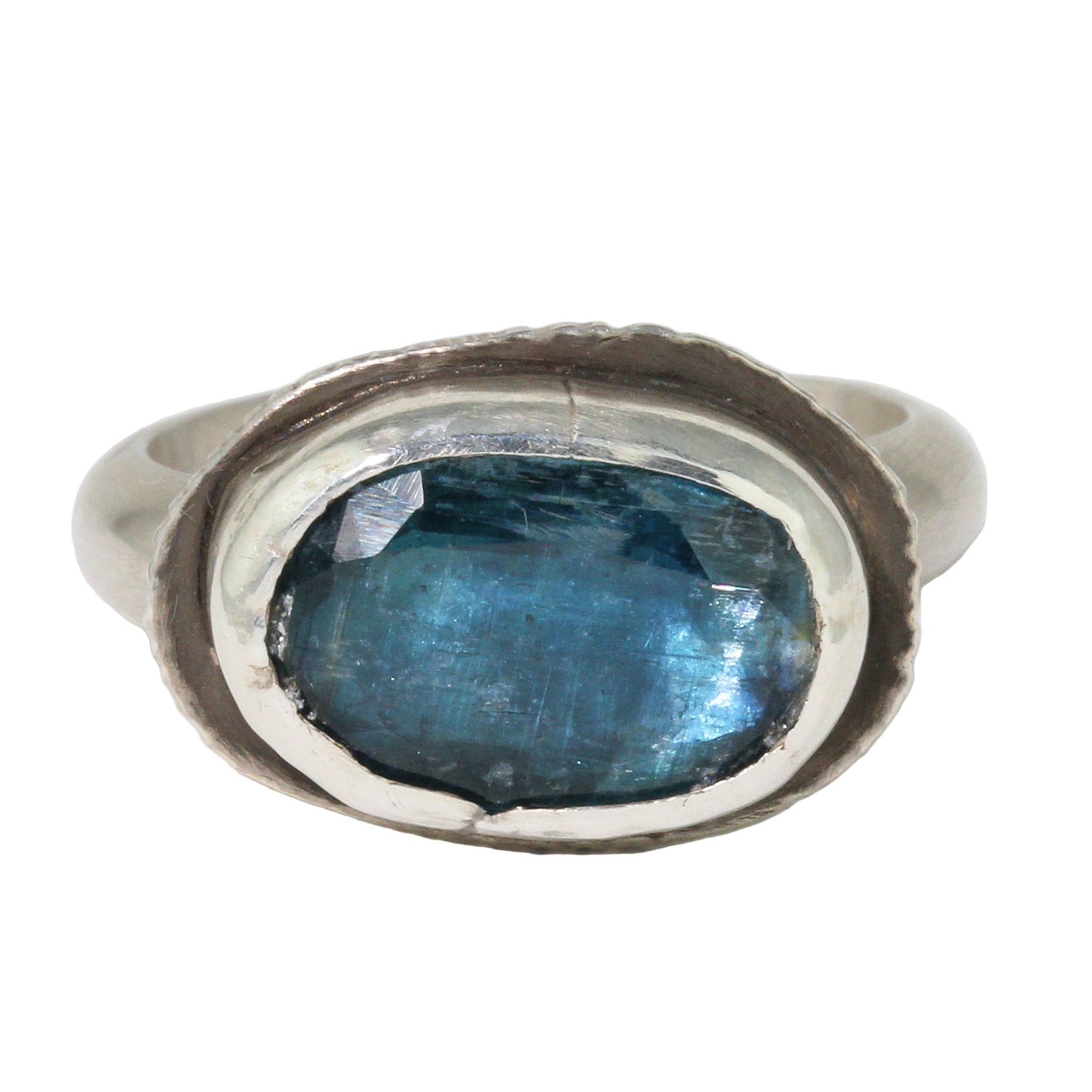Blue Teal Kyanite Ring