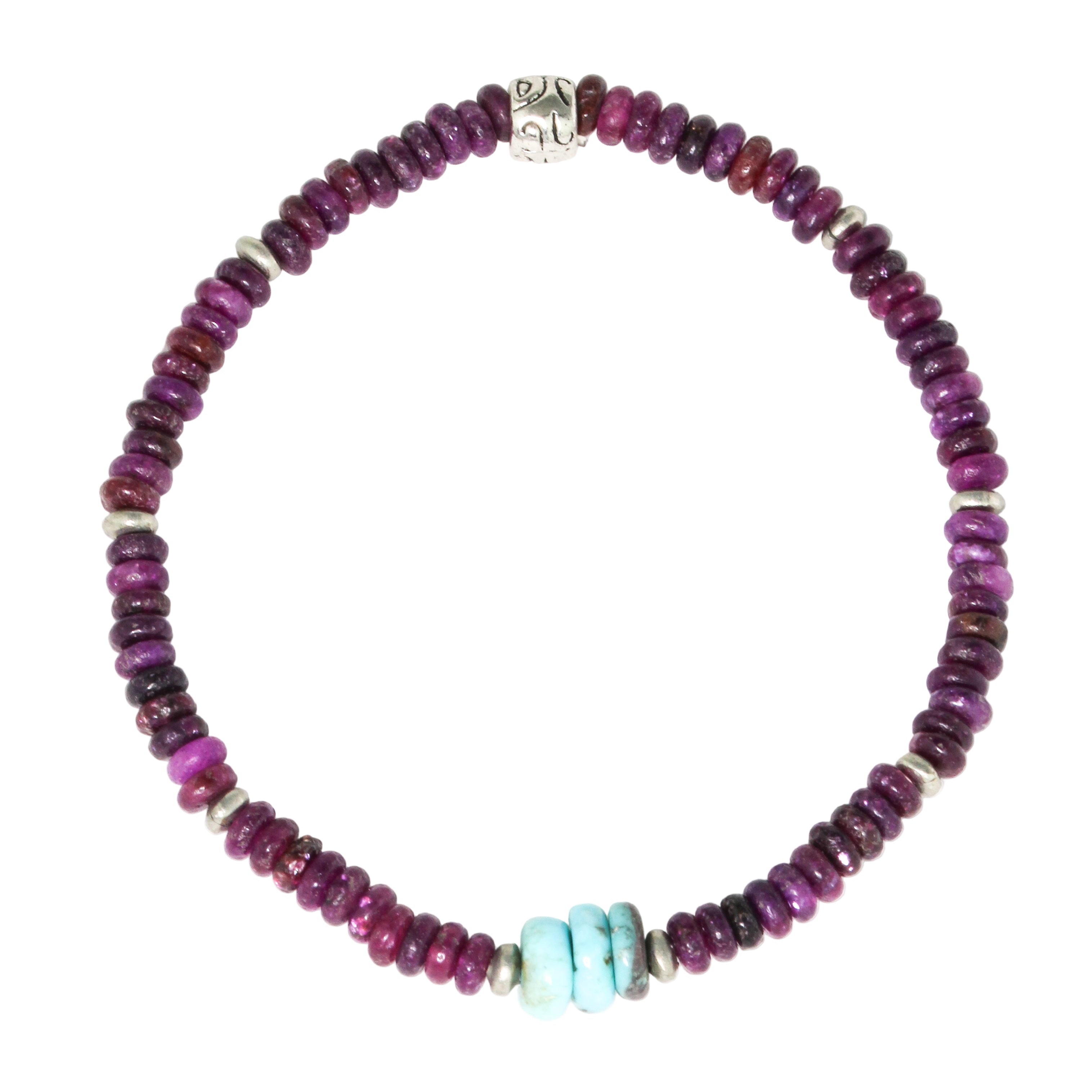 Amethyst + Turquoise Bracelet