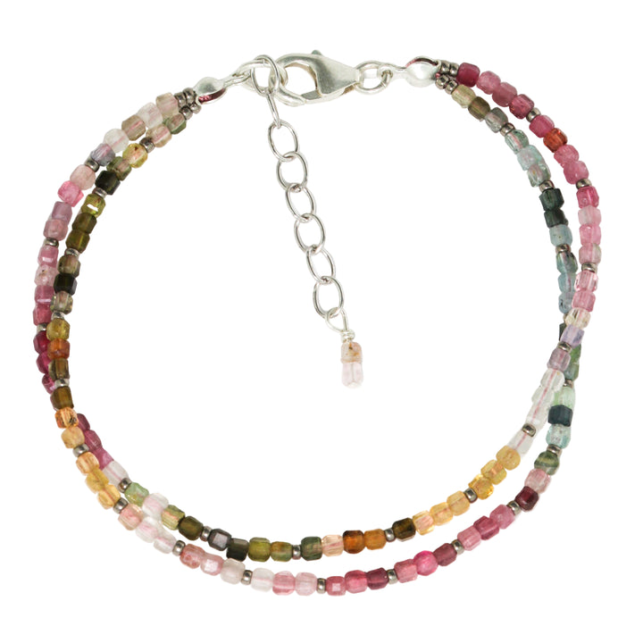 Double Watermelon Tourmaline Bracelet