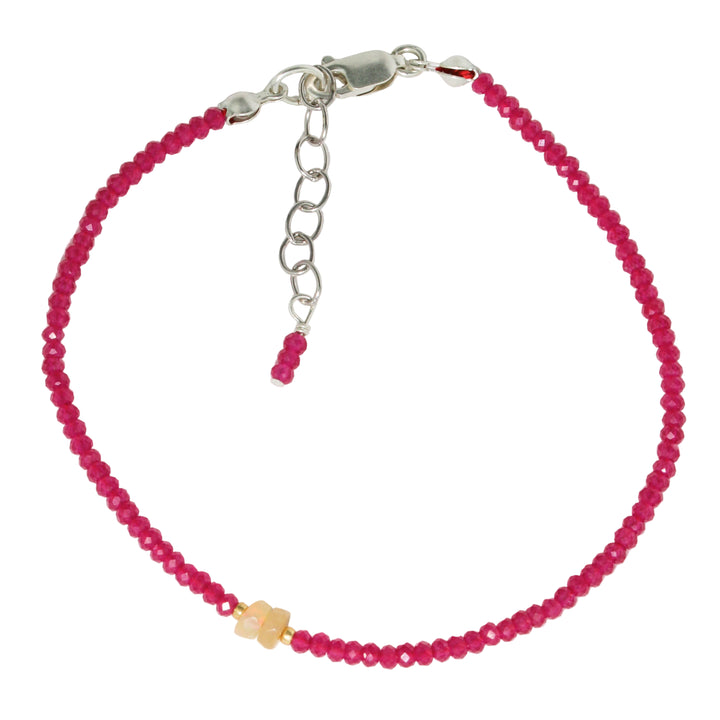 Ruby + Opal Bracelet