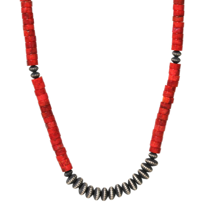 Heishi Spiny Oyster Shell Necklace