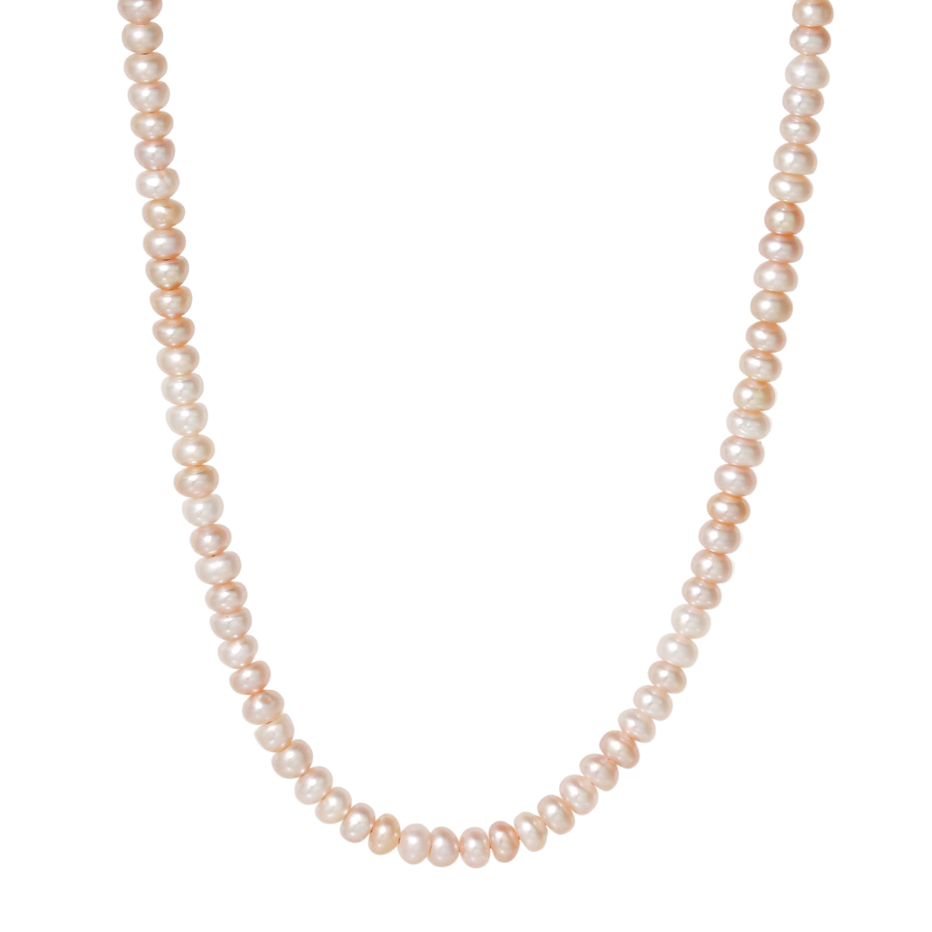 Pink Seed Pearl Necklace