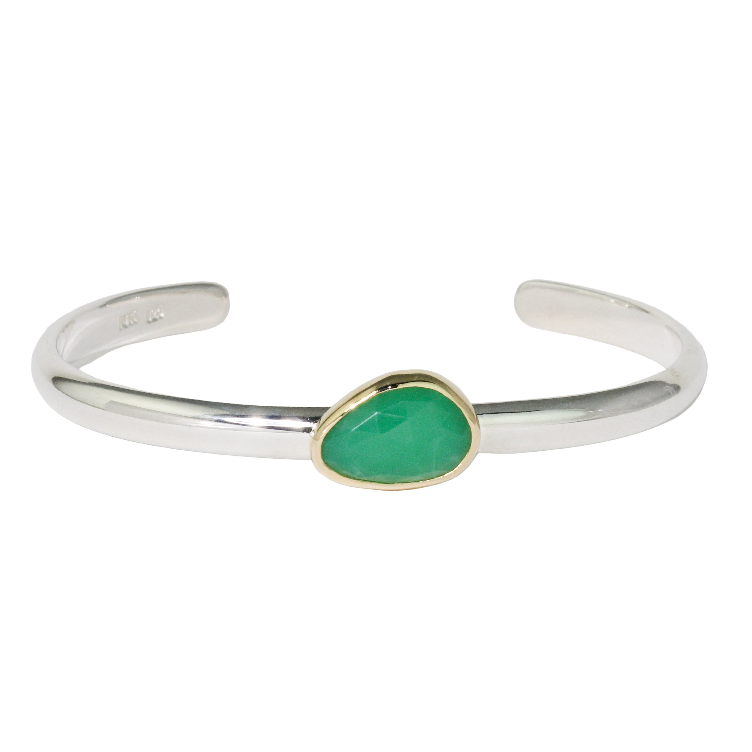 Chrysoprase Cuff Bracelet
