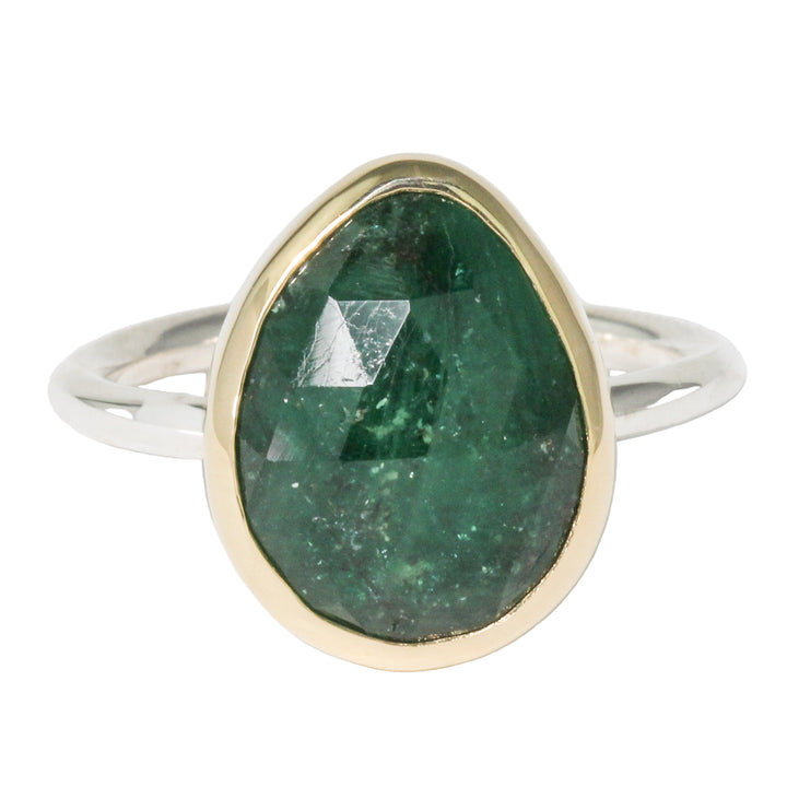 Teardrop Emerald Ring