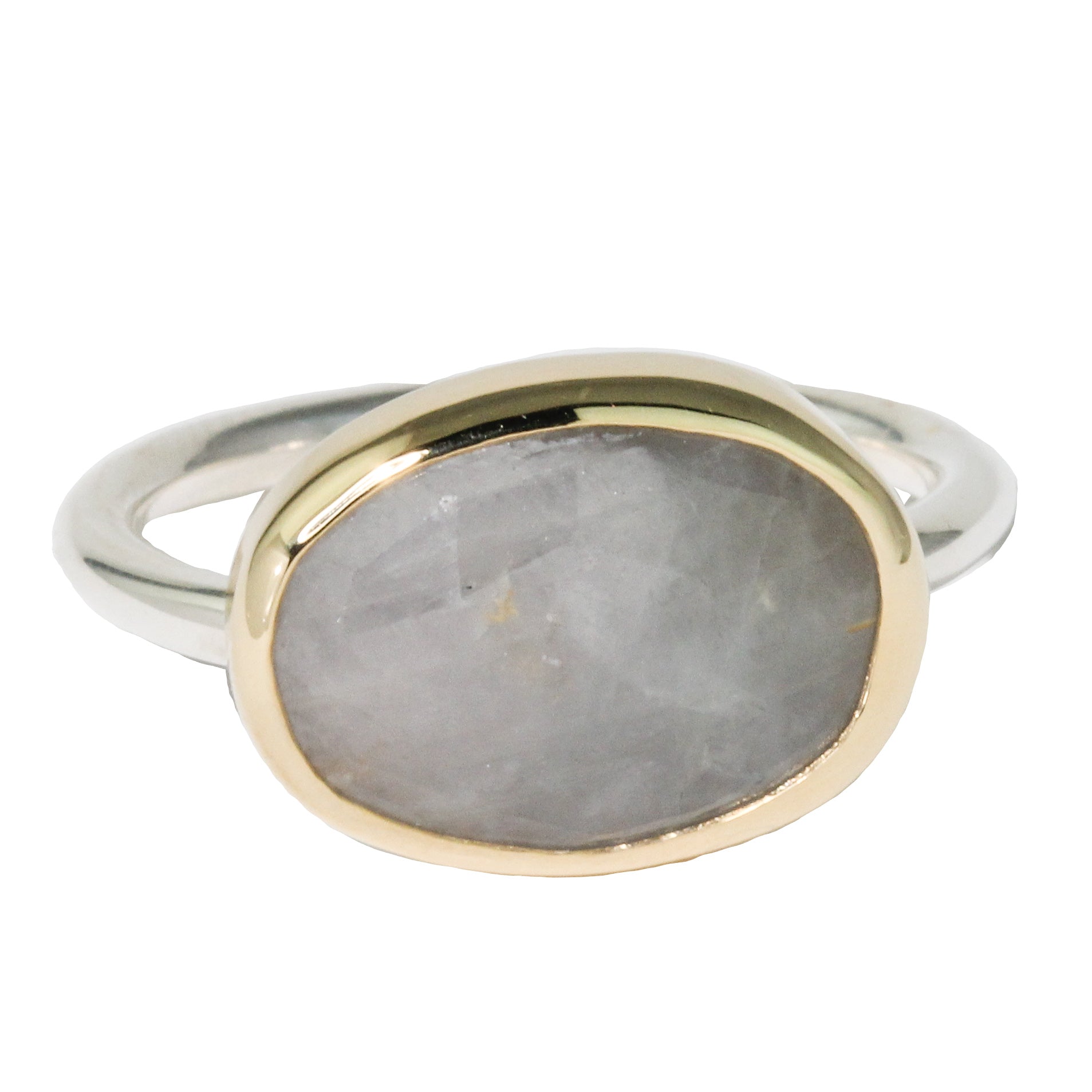 Light Grey Sapphire Ring