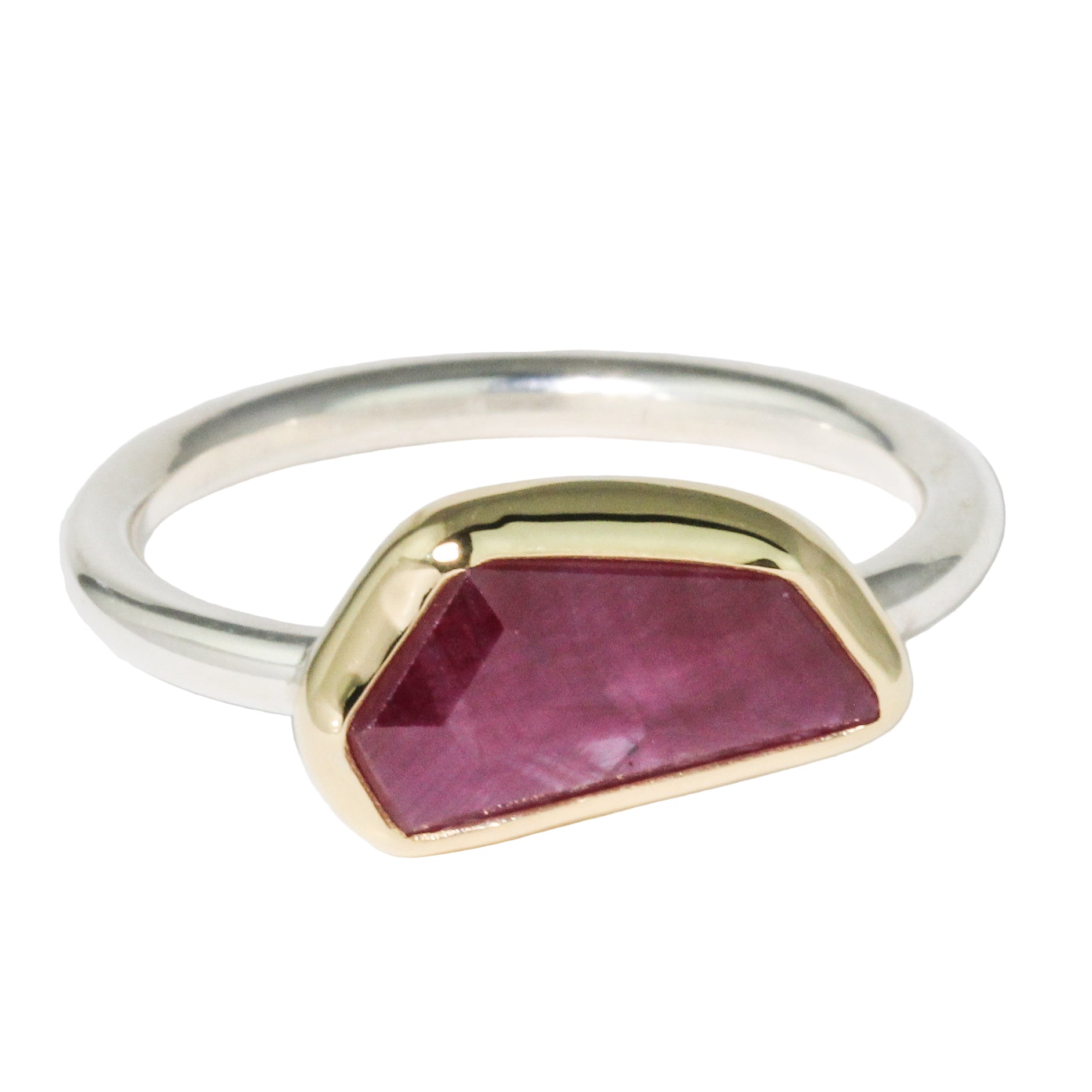 Penta Pink Sapphire Ring