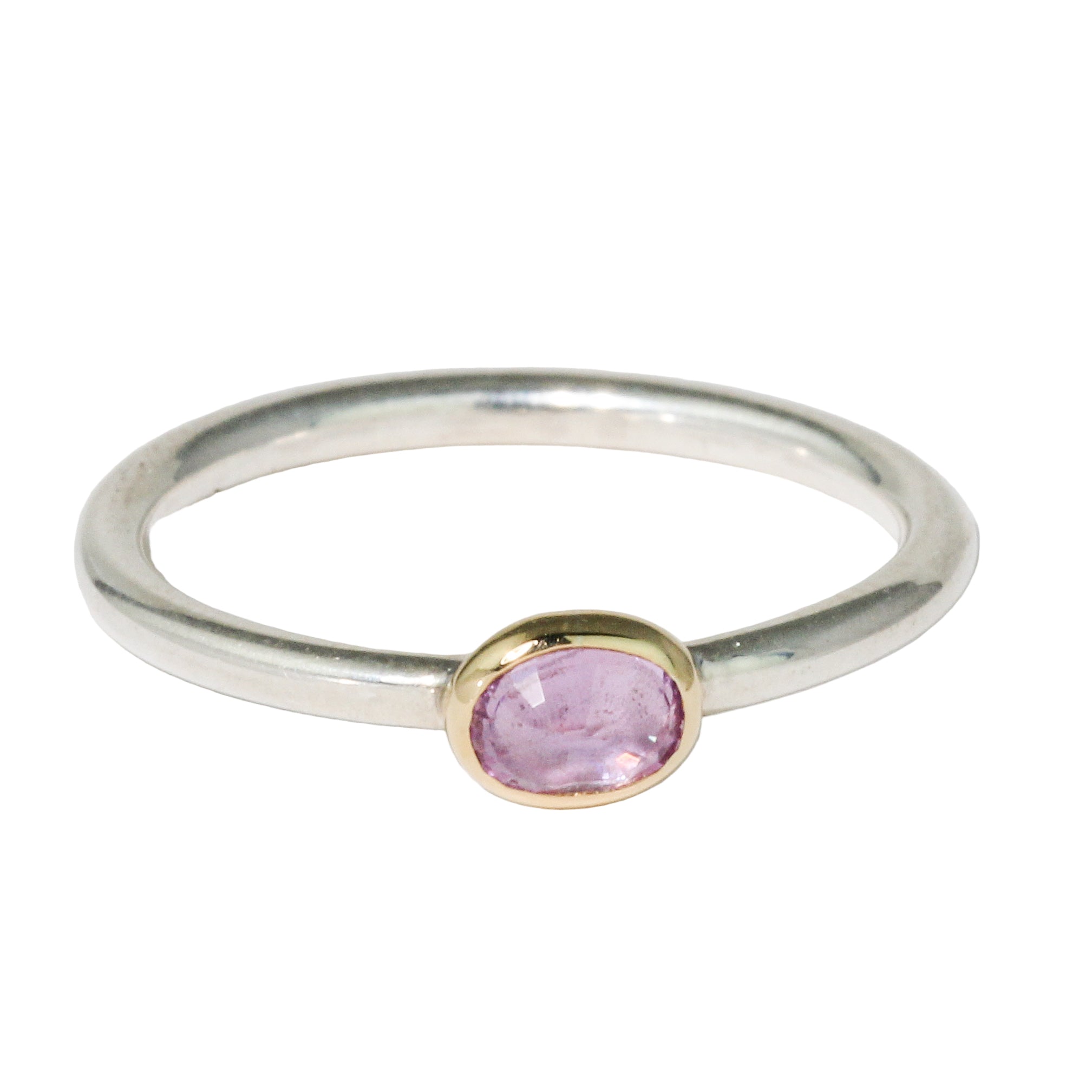 Light Pink Sapphire Stacking Ring