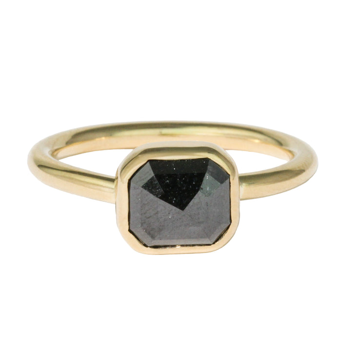 Inverted Black Diamond Ring