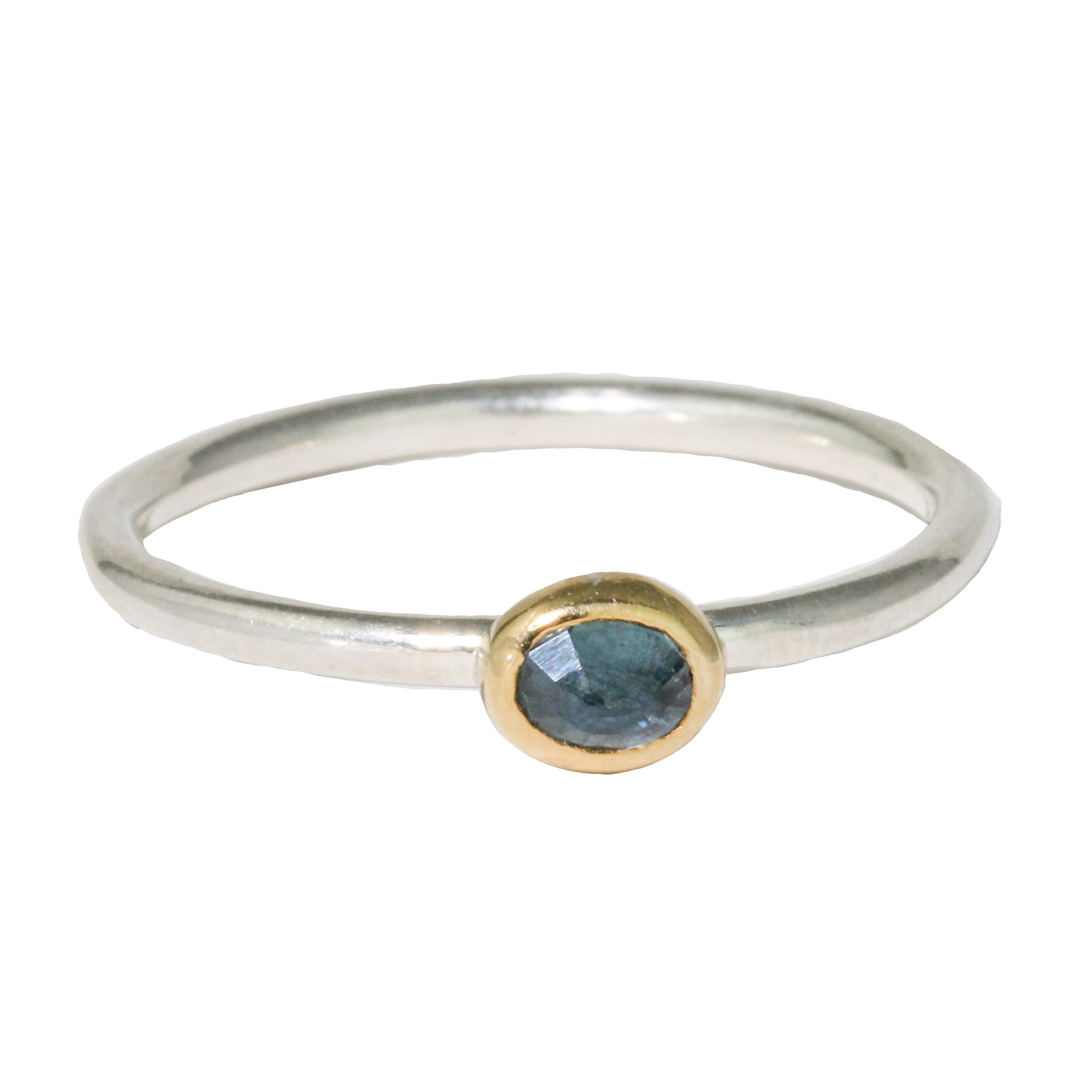 Mini Blue Sapphire Stacking Ring