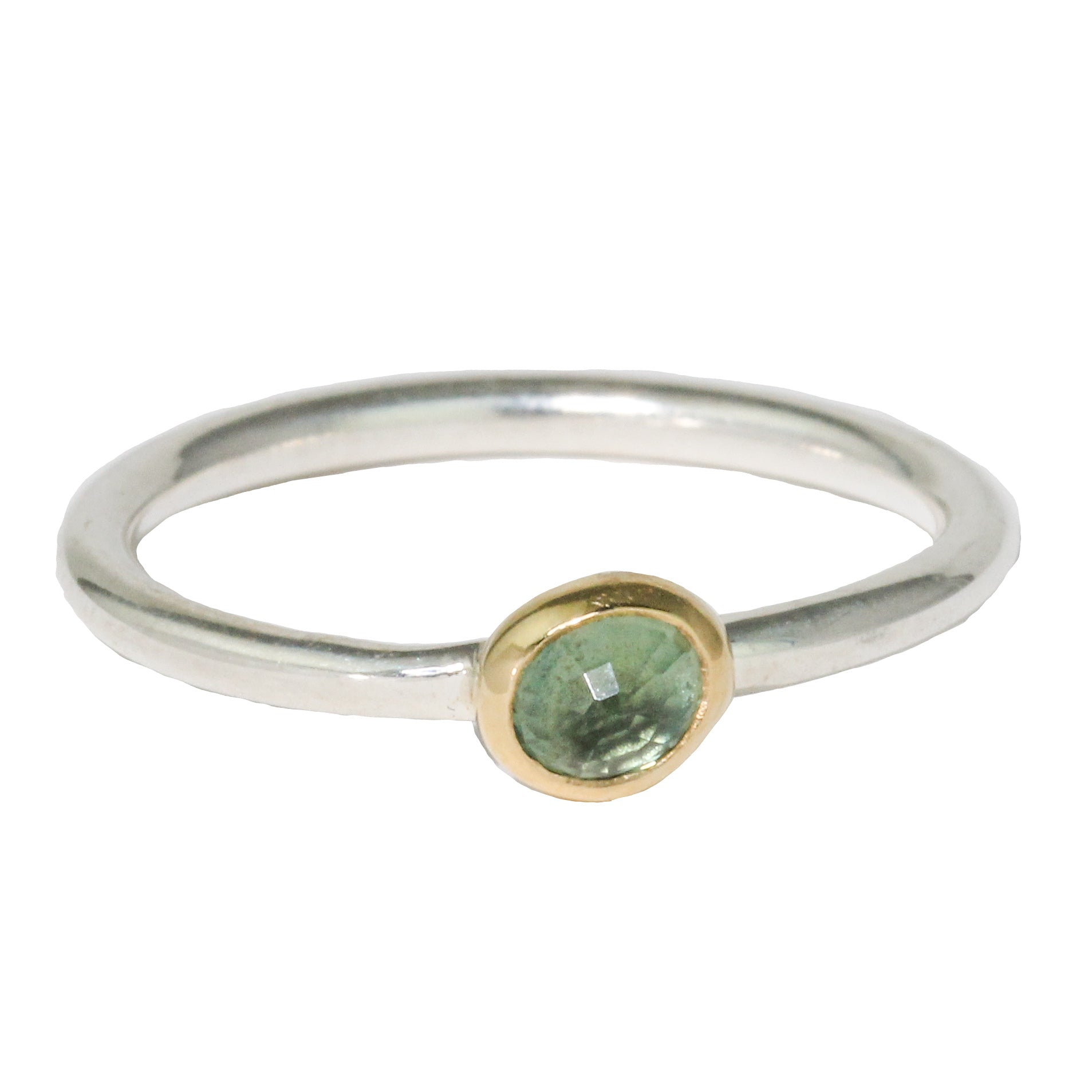 Green Sapphire Stacking Ring
