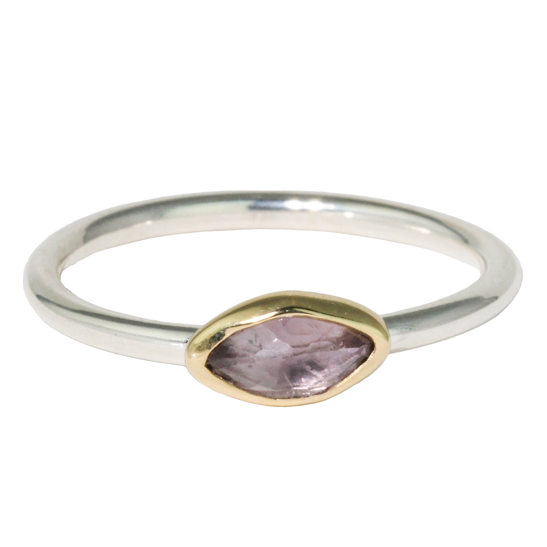 Marquis Purple Sapphire Stacking Ring