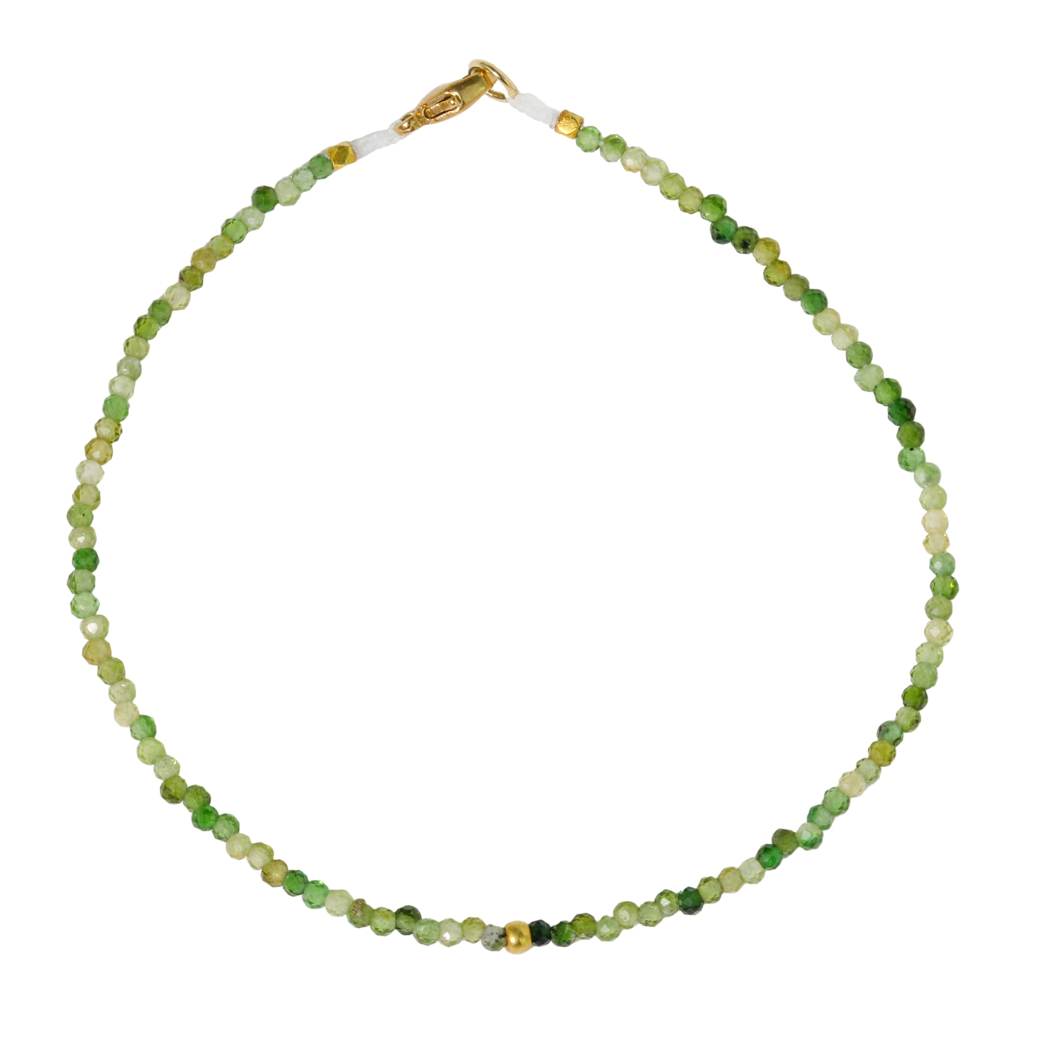 Green Tourmaline & 18k Bracelet No. 126