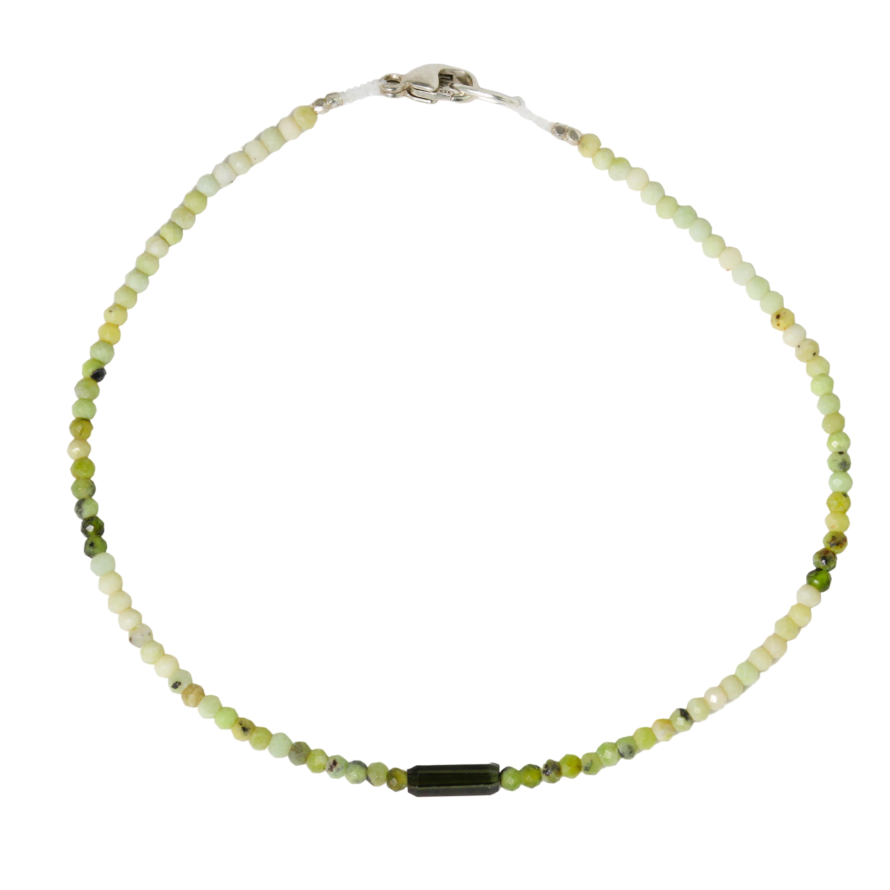 Olive Opal & Tourmaline Bracelet No. 154