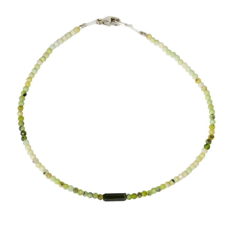 Olive Opal & Tourmaline Bracelet No. 154