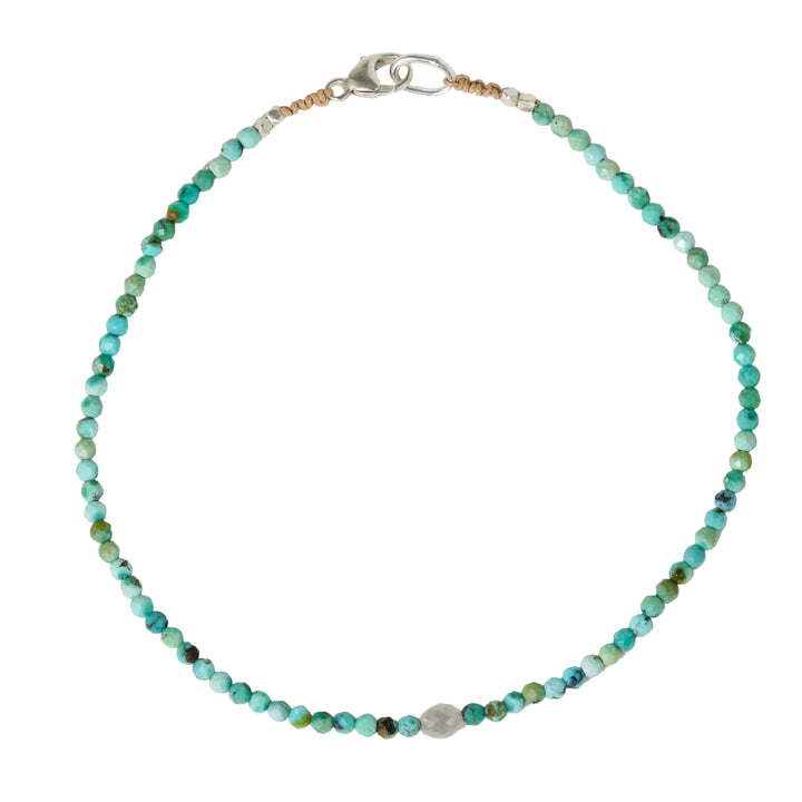 Turquoise + Grey Diamond Bracelet No. 4