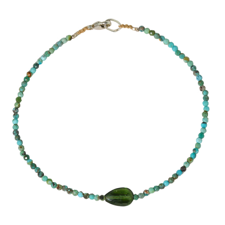 Turquoise & Green Tourmaline Bracelet No. 118
