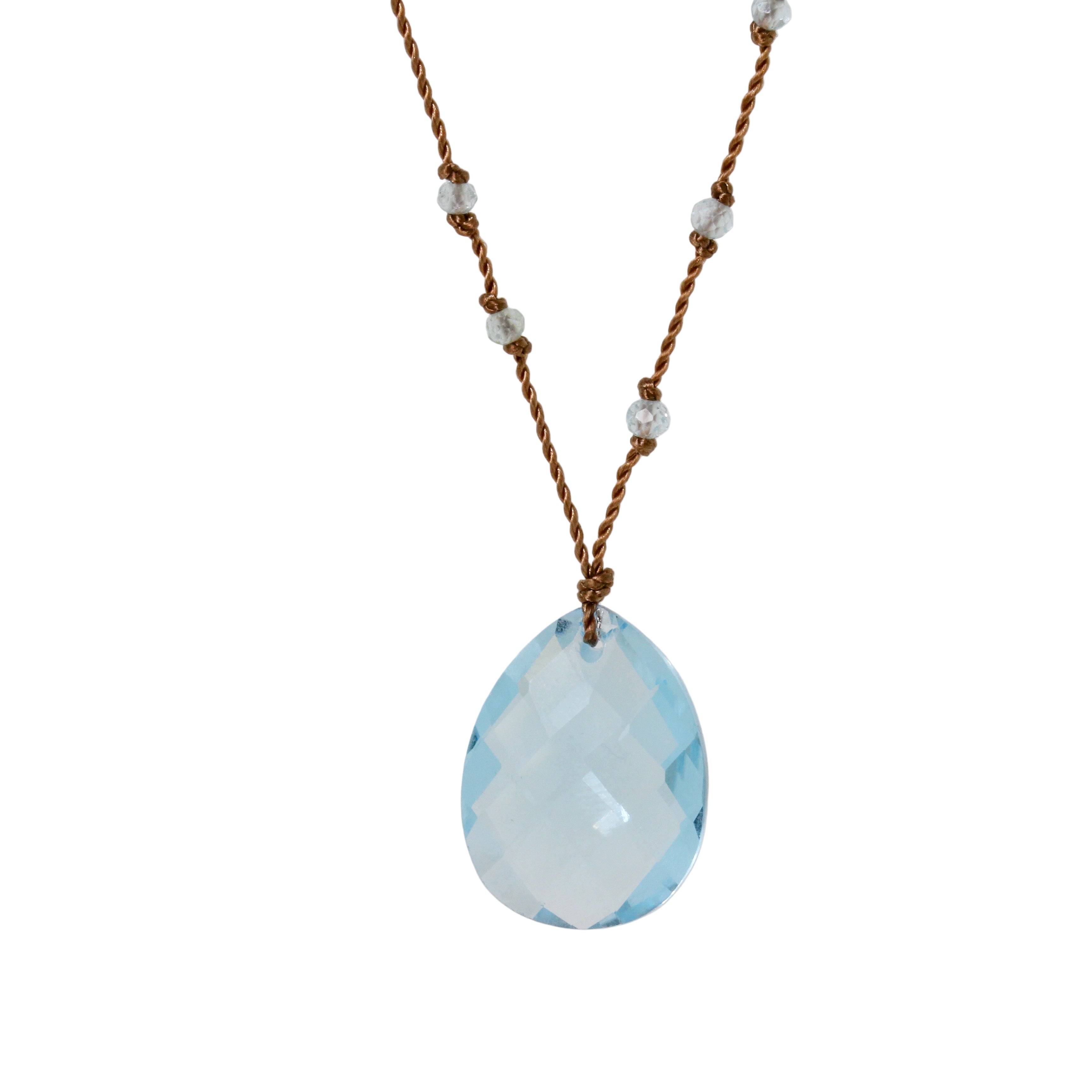 Blue Topaz and Apatite Necklace