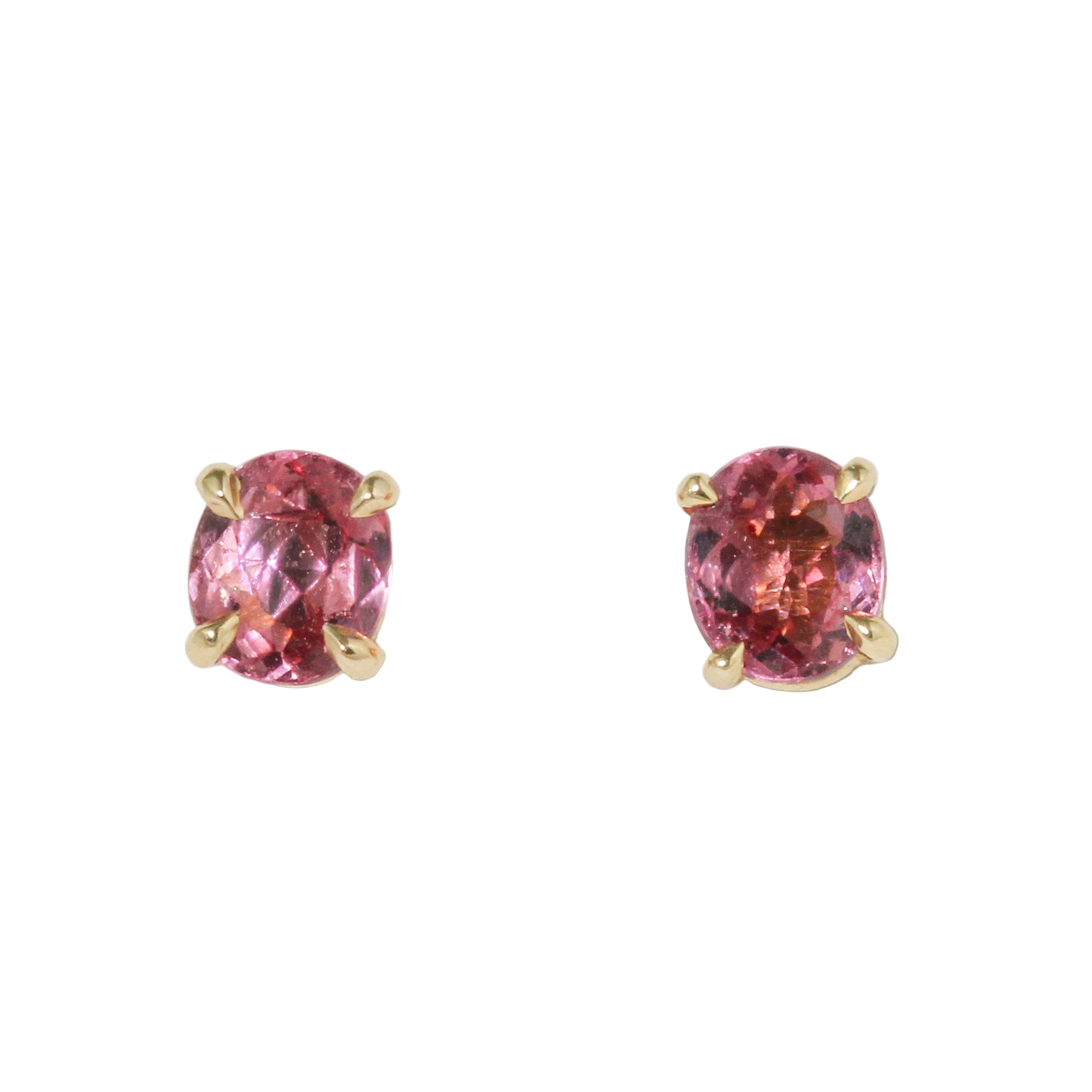 Pink Spinel Stud Earrings