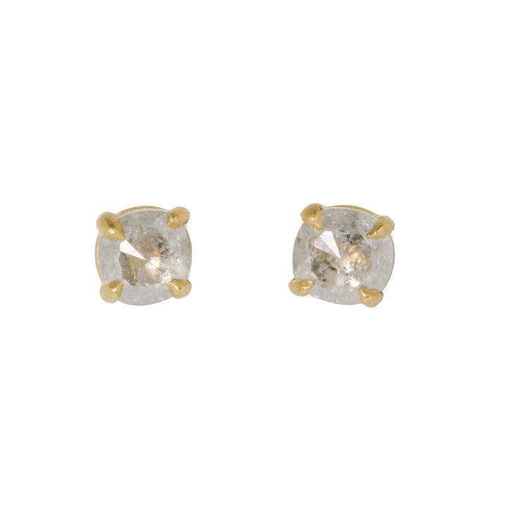 Salt and Pepper Diamond Stud Earrings