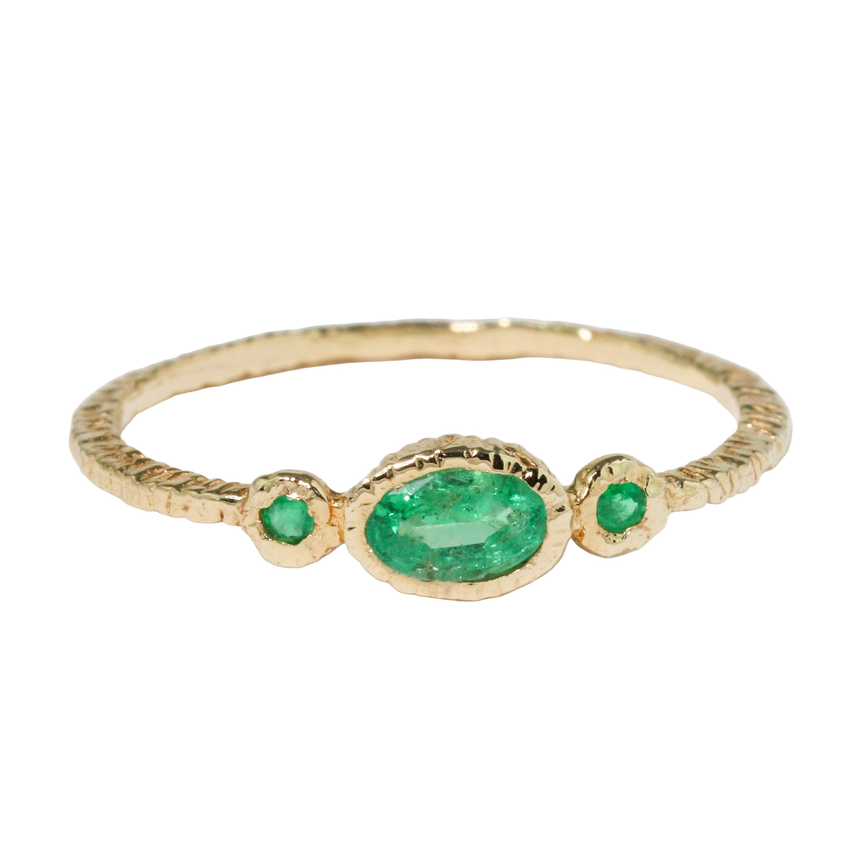 Triple Emerald Ring