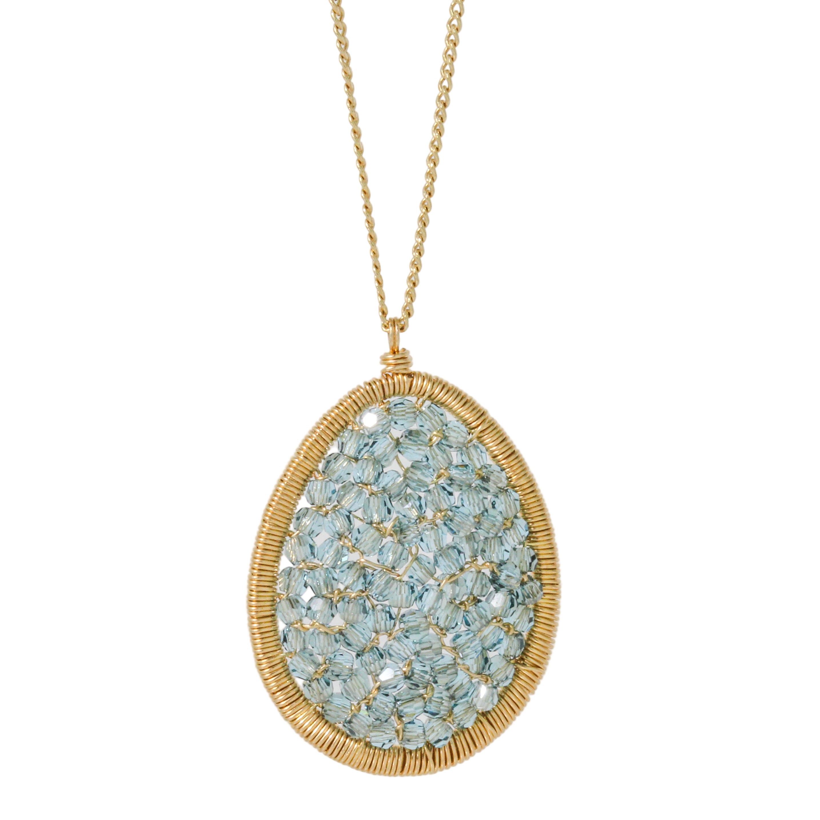 Blue Mosaic Necklace