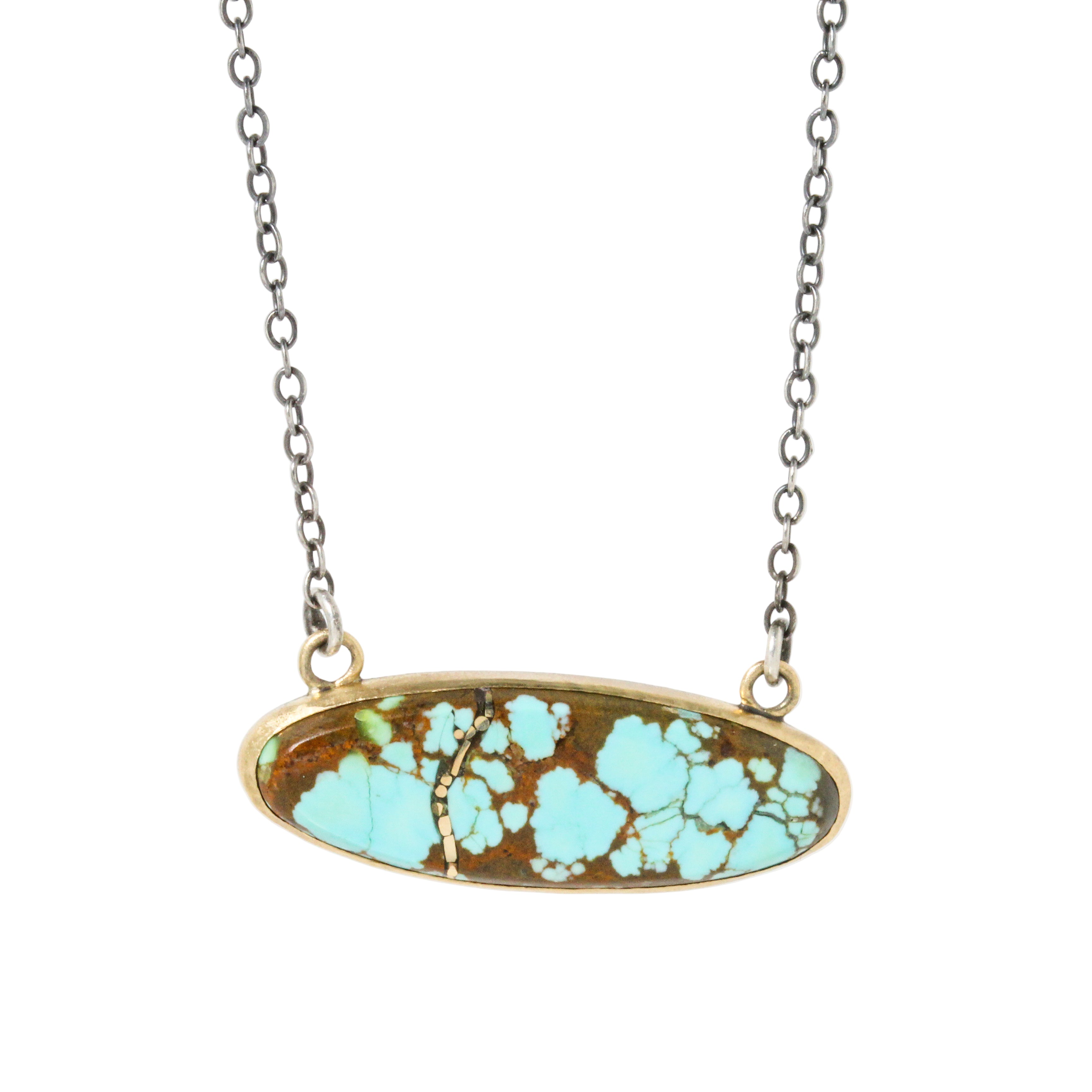 Turquoise Gold Kintsugi Necklace