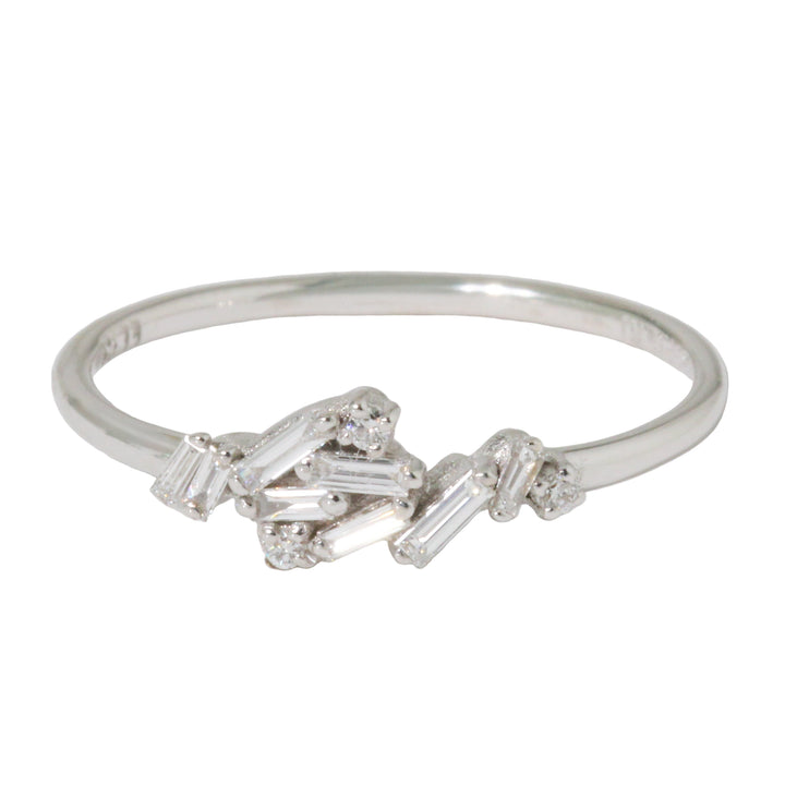 Diamond Firework Cluster Ring